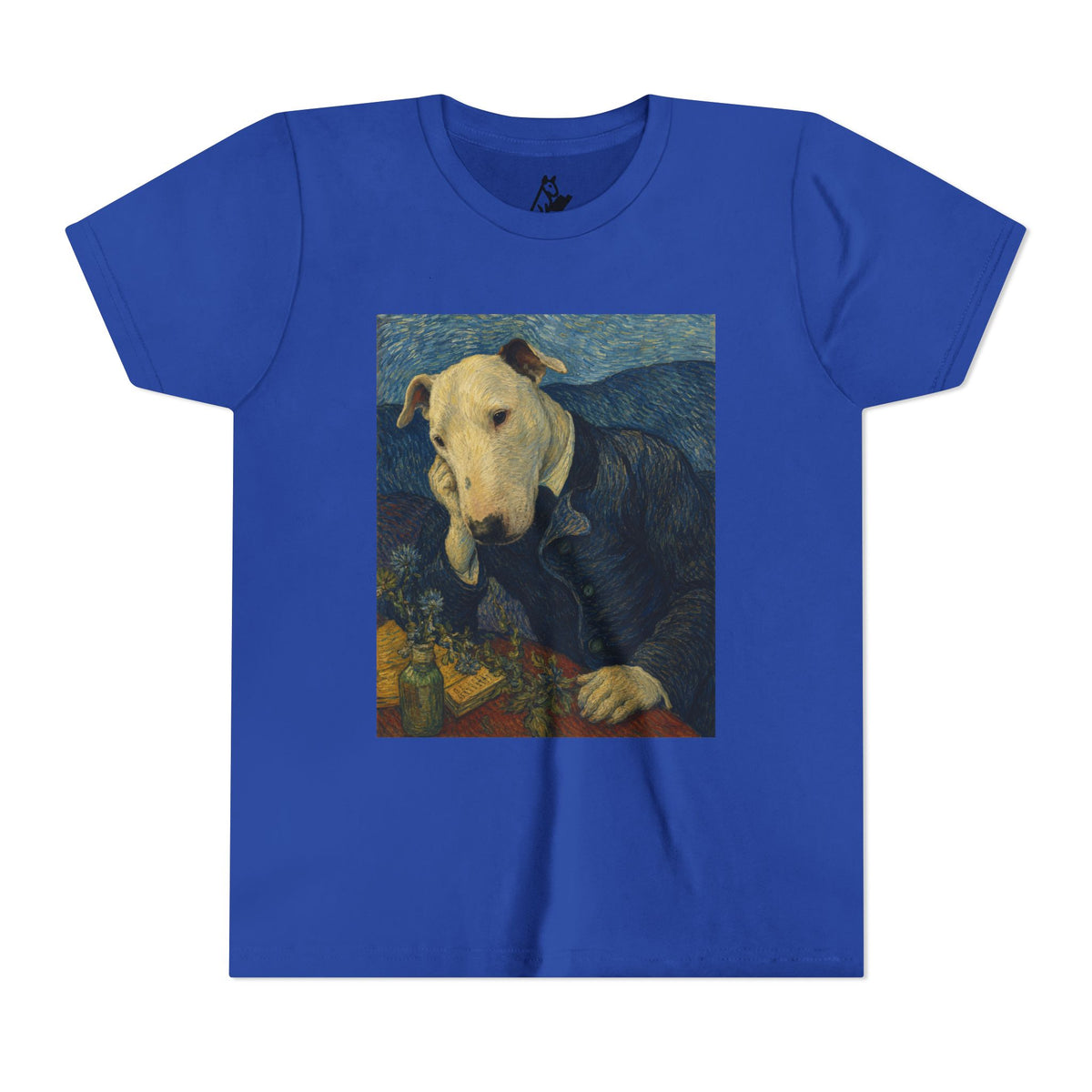 Bull Terrier Portrait of Doctor Gachet — after Vincent van Gogh, 1890 | Youth Tee