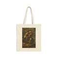 Bull Terrier Napoleon Crossing the Alps — after Jacques-Louis David, 1801 | Canvas Tote