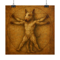 Bull Terrier Vitruvian Man — after Leonardo da Vinci, c.1490 | Poster
