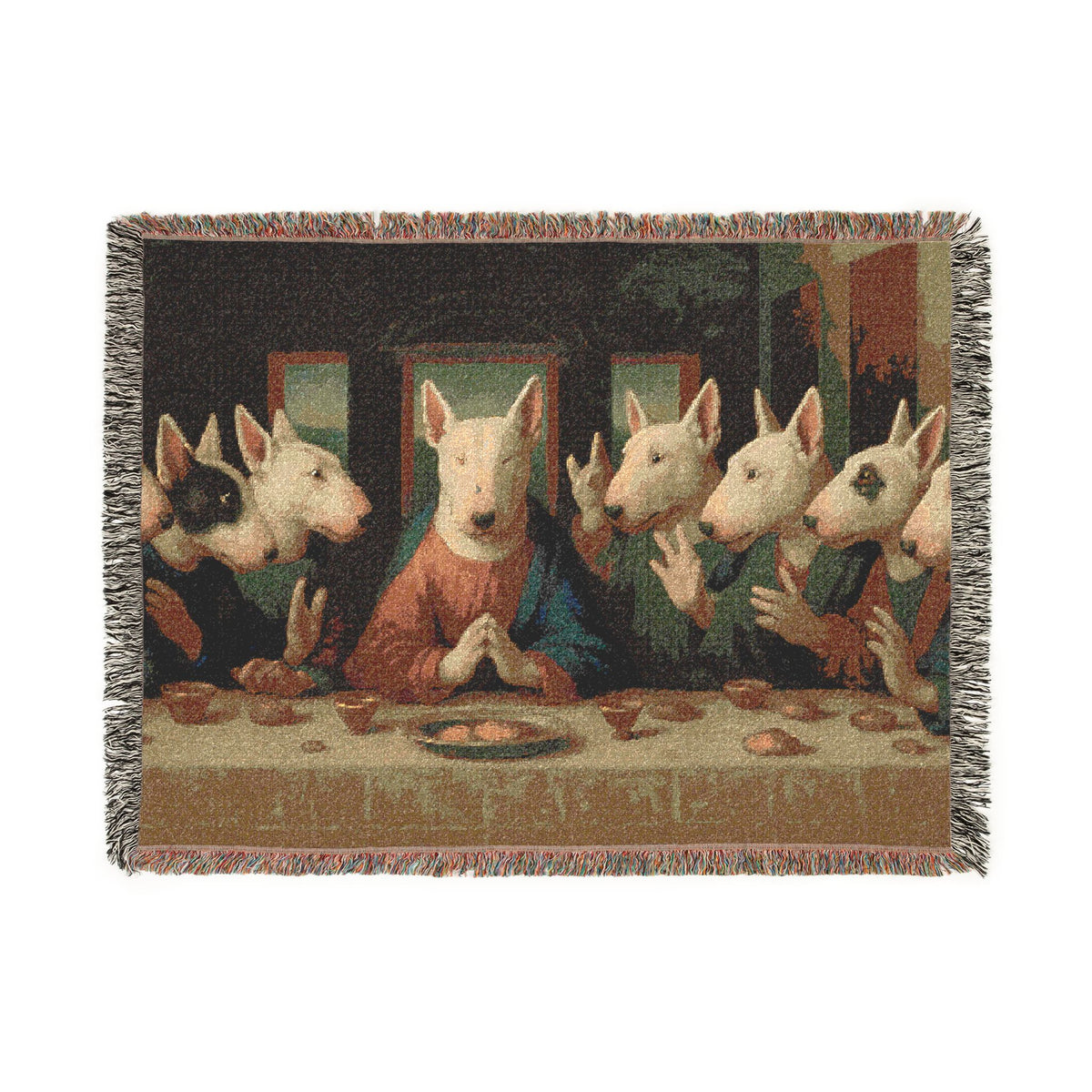 Bull Terrier The Last Supper — after Leonardo da Vinci, 1498 | Blanket