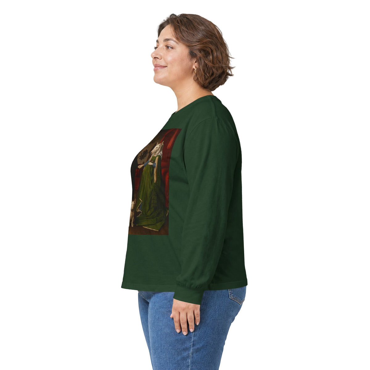 Bull Terrier The Arnolfini Portrait — after Jan van Eyck, 1434 | Long Sleeve