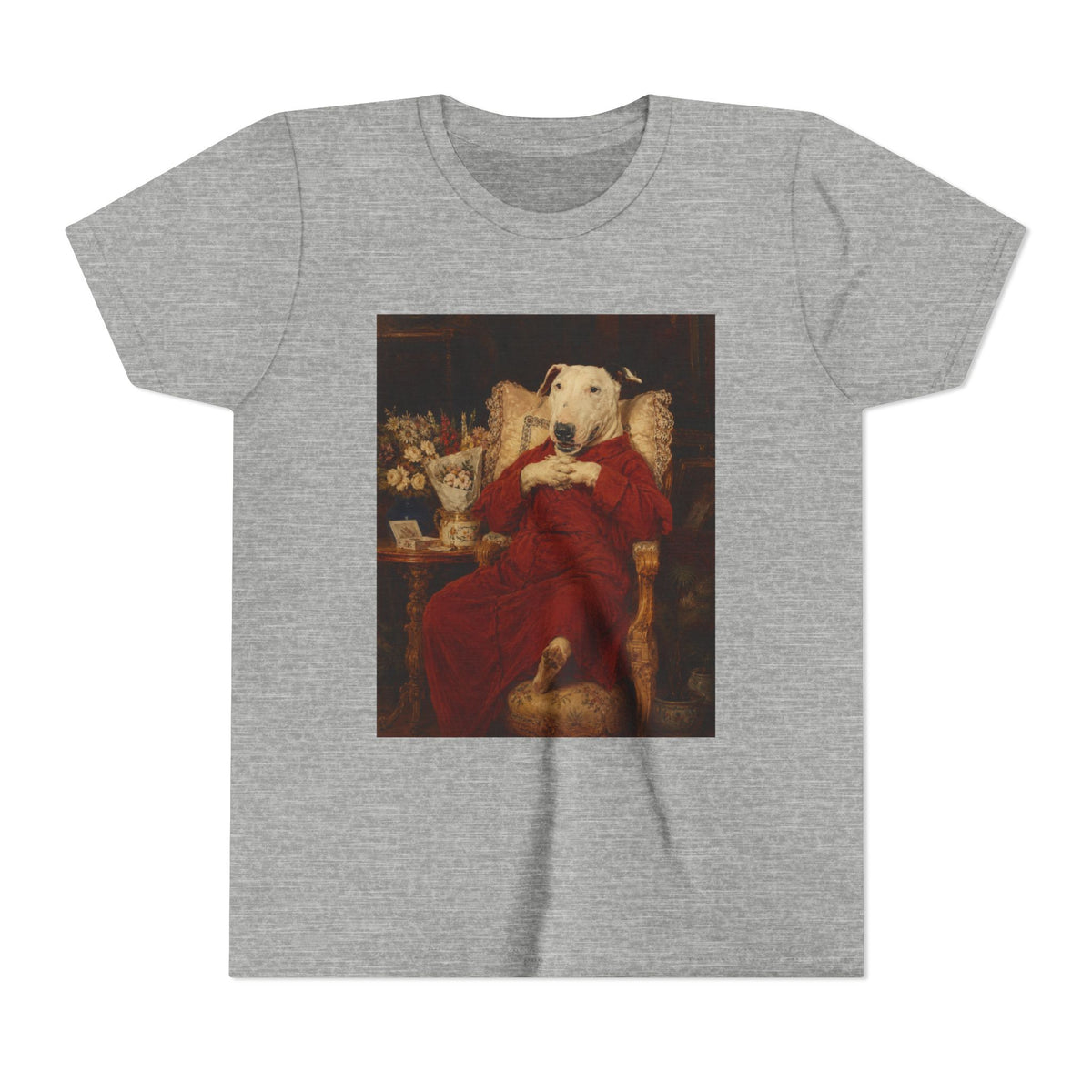 Bull Terrier A Happy Birthday — after Antonio Casanova y Estorach, c.1890 | Youth Tee