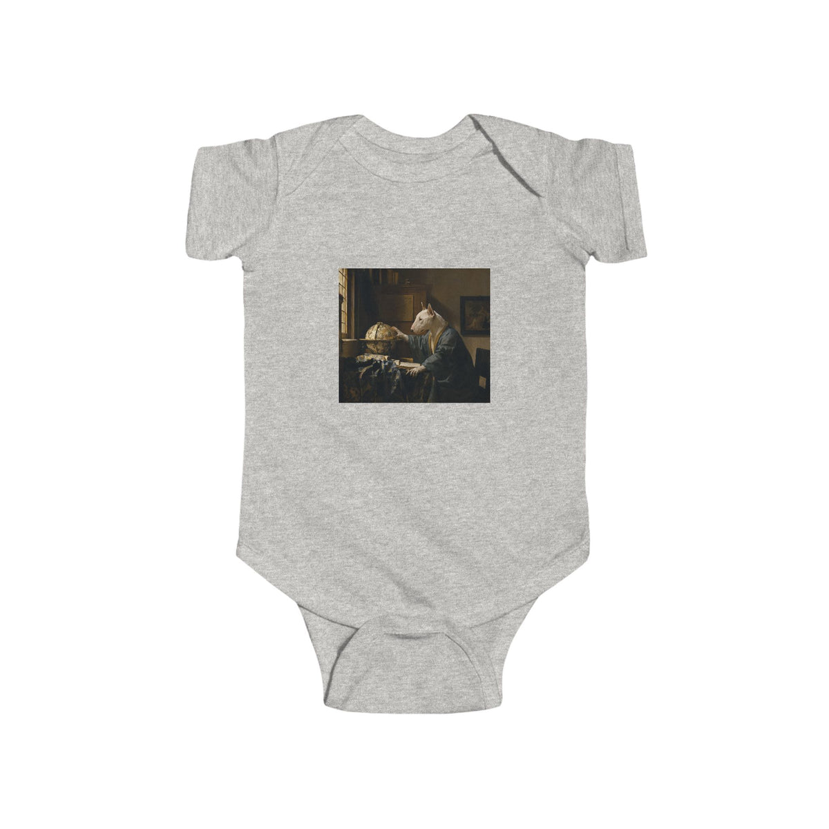 Bull Terrier The Astronomer — after Johannes Vermeer, 1668 | Bodysuit
