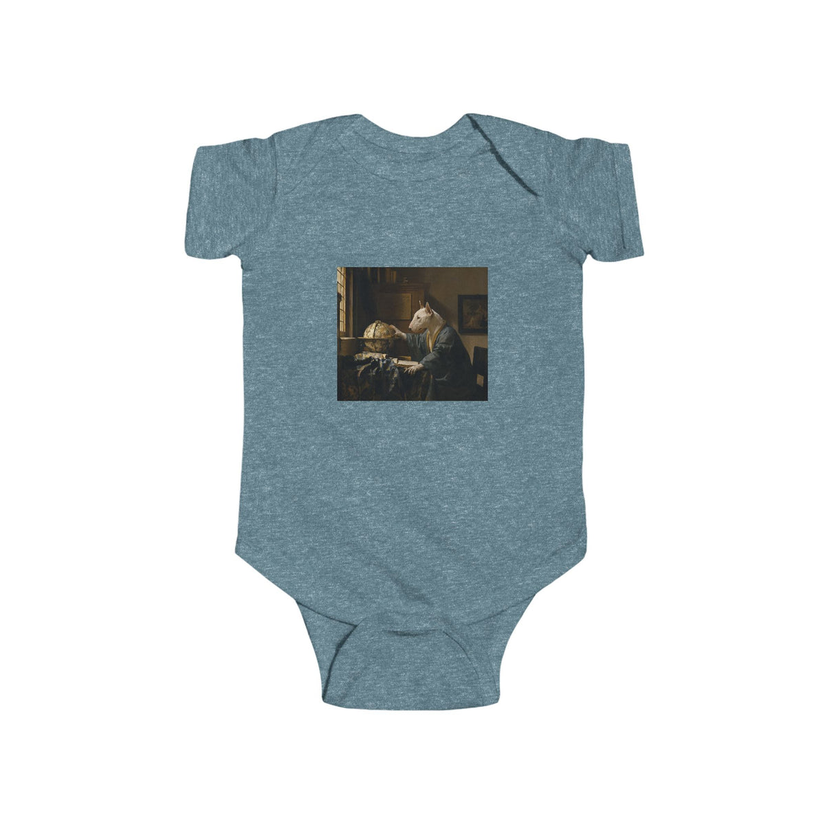 Bull Terrier The Astronomer — after Johannes Vermeer, 1668 | Bodysuit