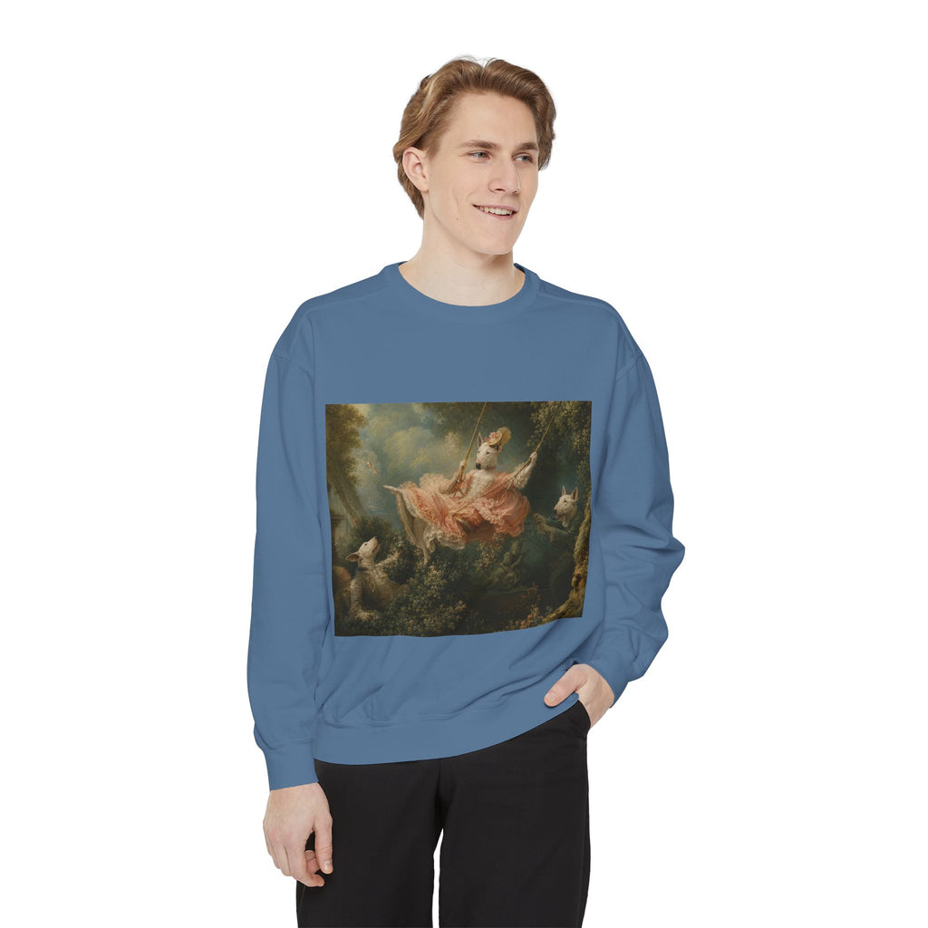 Bull Terrier The Swing — after Jean-Honore Fragonard, 1767 | Crewneck