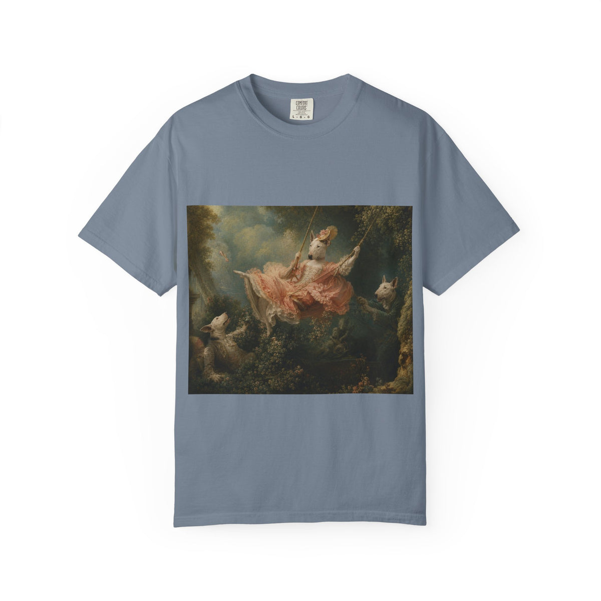 Bull Terrier The Swing — after Jean-Honore Fragonard, 1767 | Garment-Dyed Tee