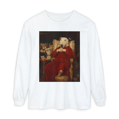 Bull Terrier A Happy Birthday — after Antonio Casanova y Estorach, c.1890 | Long Sleeve