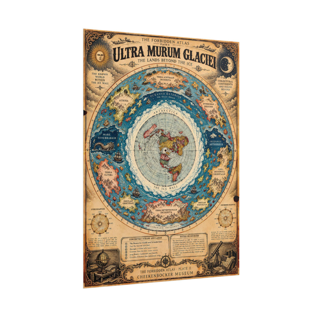 Ultra Murum Glaciei, The Forbidden Atlas Plate II | Poster