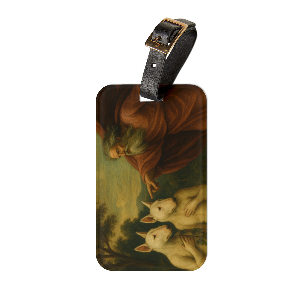 Bull Terrier The Rebuke of Adam and Eve — after Domenichino, 1626 | Luggage Tag