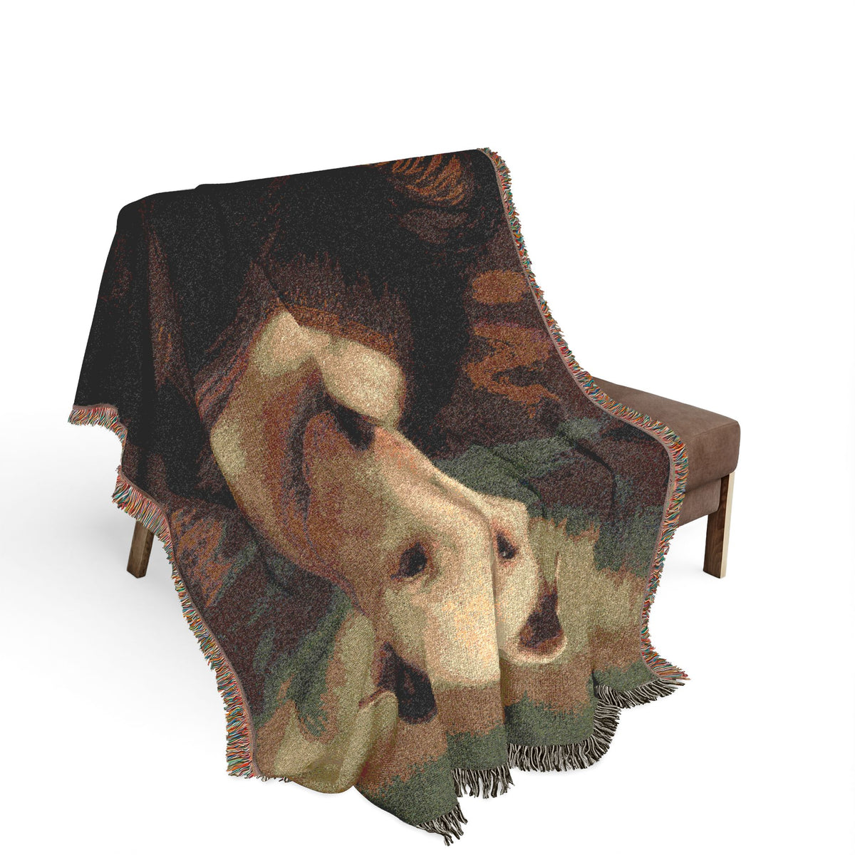 Bull Terrier Mona Lisa — after Leonardo da Vinci, c.1503 | Blanket