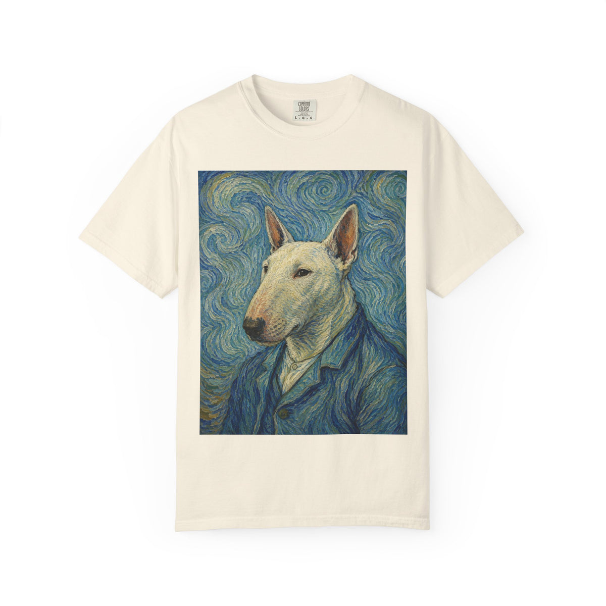 Bull Terrier Self-Portrait — after Vincent van Gogh, 1889 | Garment-Dyed Tee