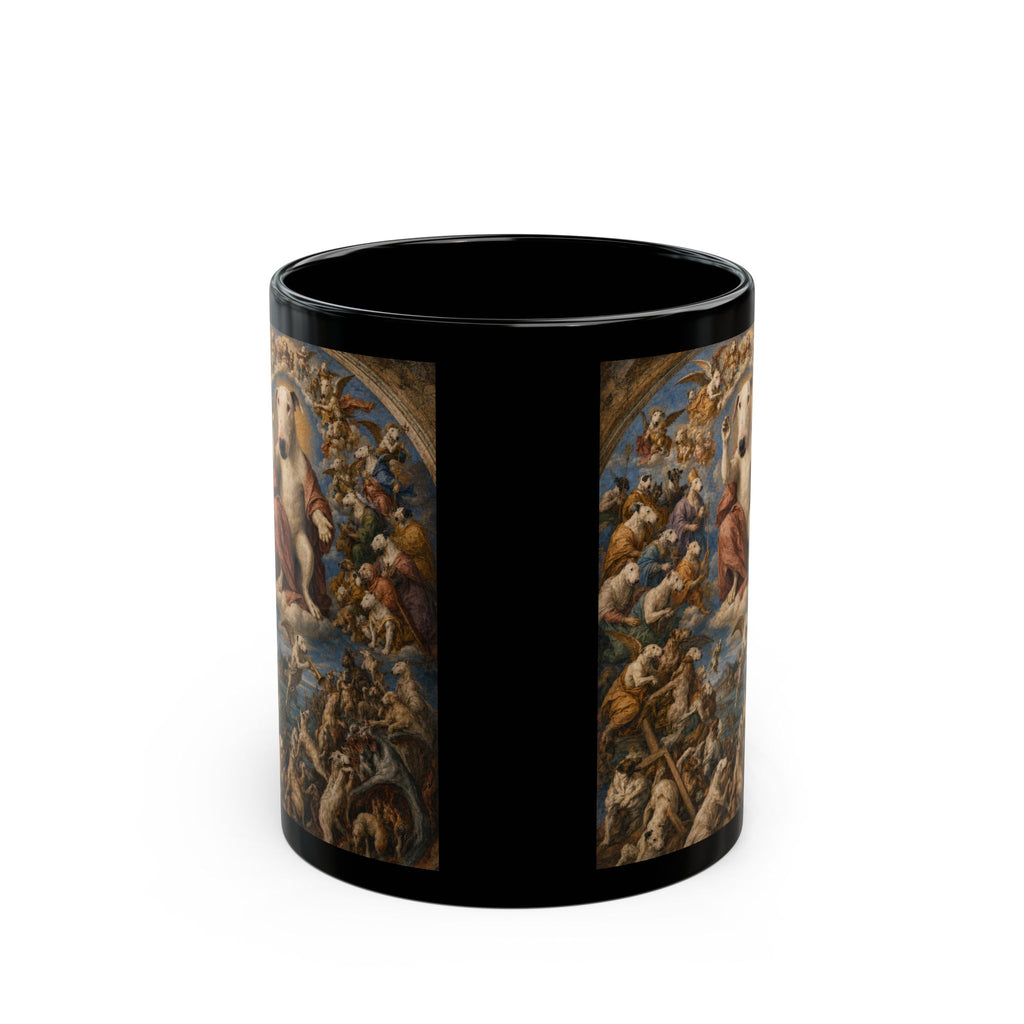 Bull Terrier The Last Judgement — after Michelangelo, 1541 | Mug (11oz, 15 oz)