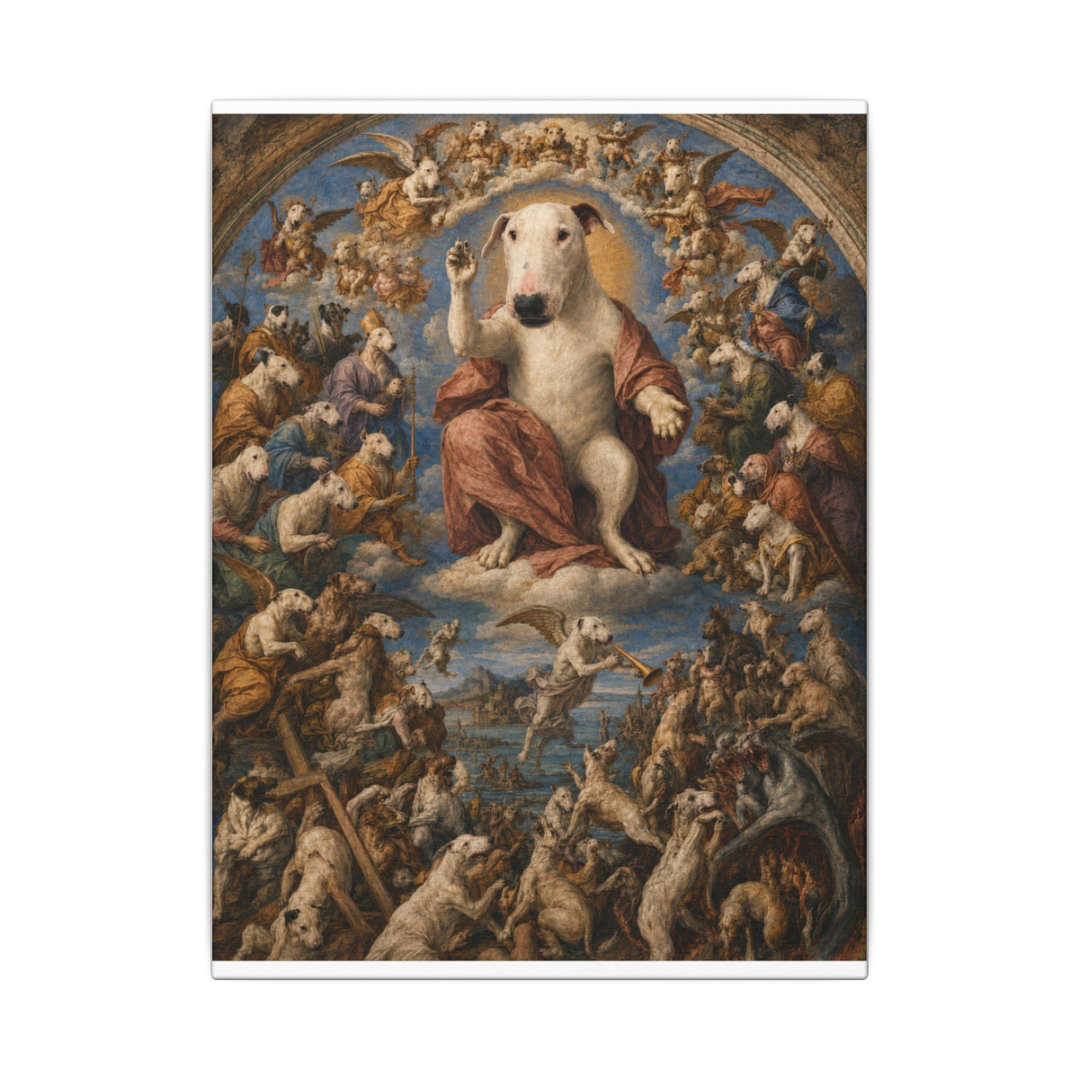 Bull Terrier The Last Judgement — after Michelangelo, 1541 | Canvas