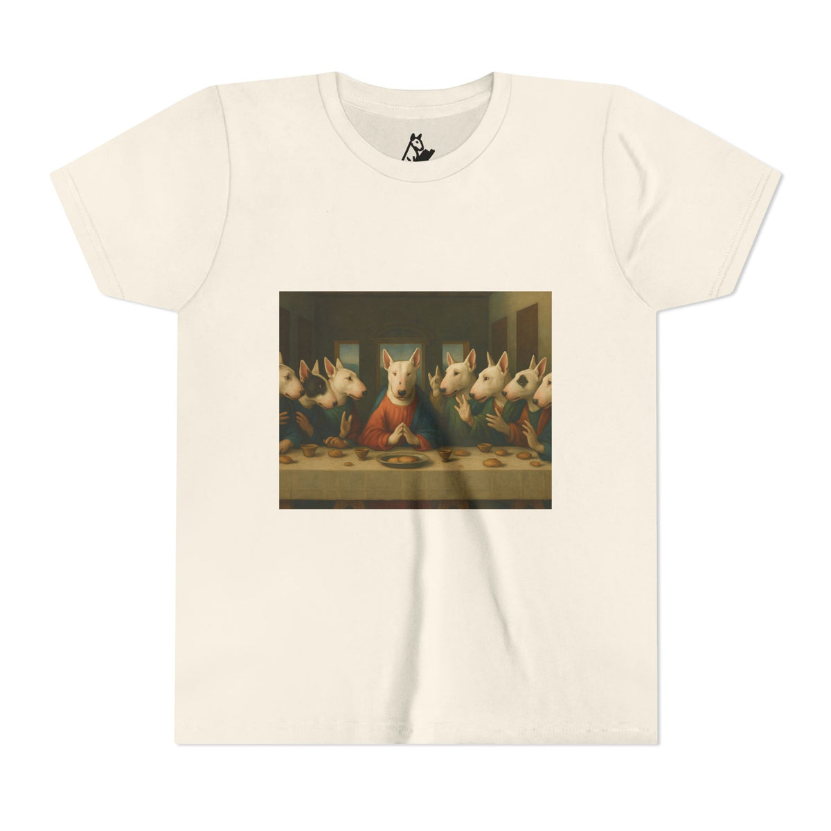 Bull Terrier The Last Supper — after Leonardo da Vinci, 1498 | Youth Tee