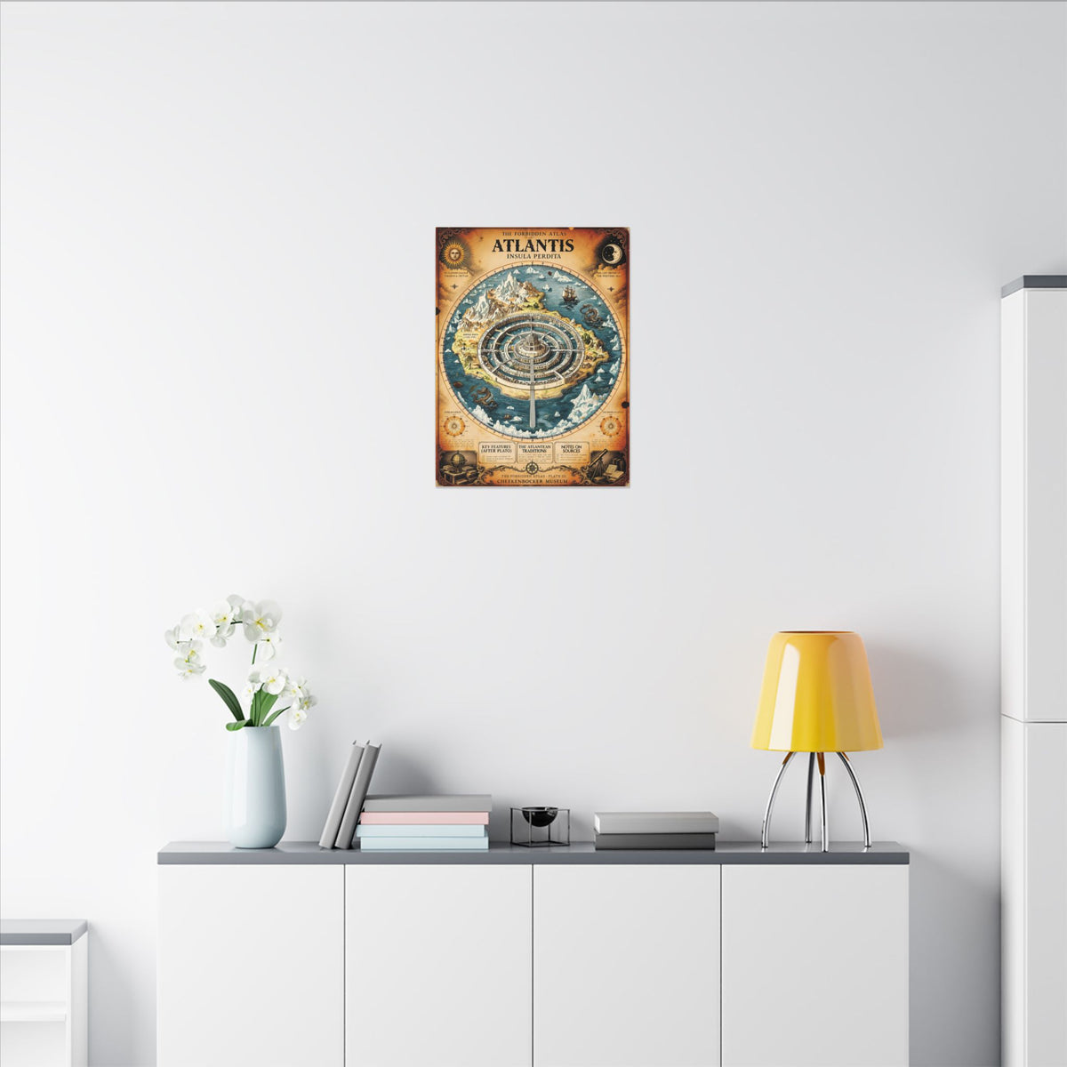 Atlantis, The Forbidden Atlas Plate III | Canvas