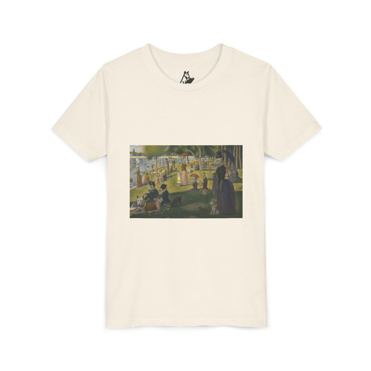 Bull Terrier A Sunday Afternoon on La Grande Jatte — after Georges Seurat, 1886 | Youth Tee