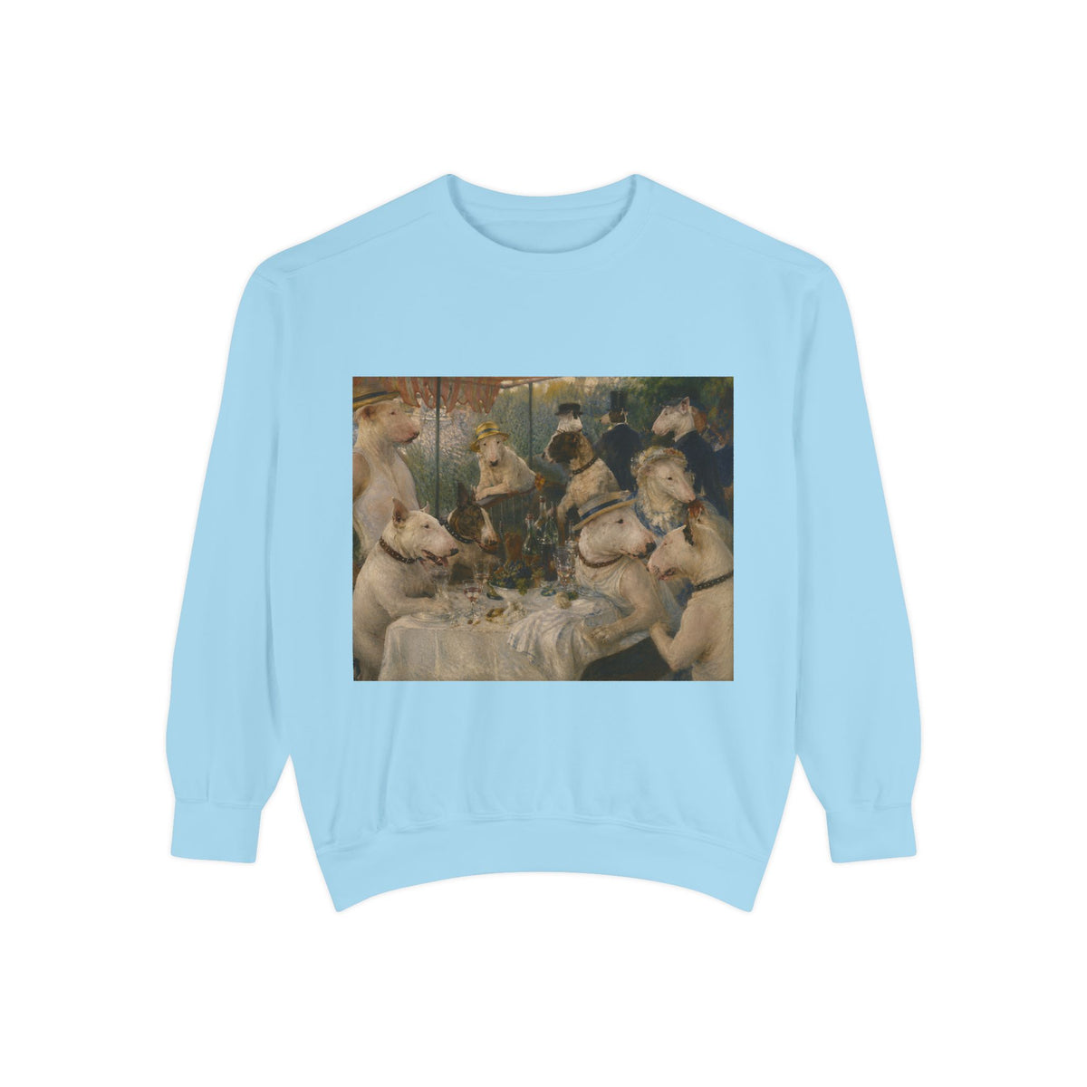 Bull Terrier Luncheon of the Boating Party — after Pierre-Auguste Renoir, 1881 | Crewneck