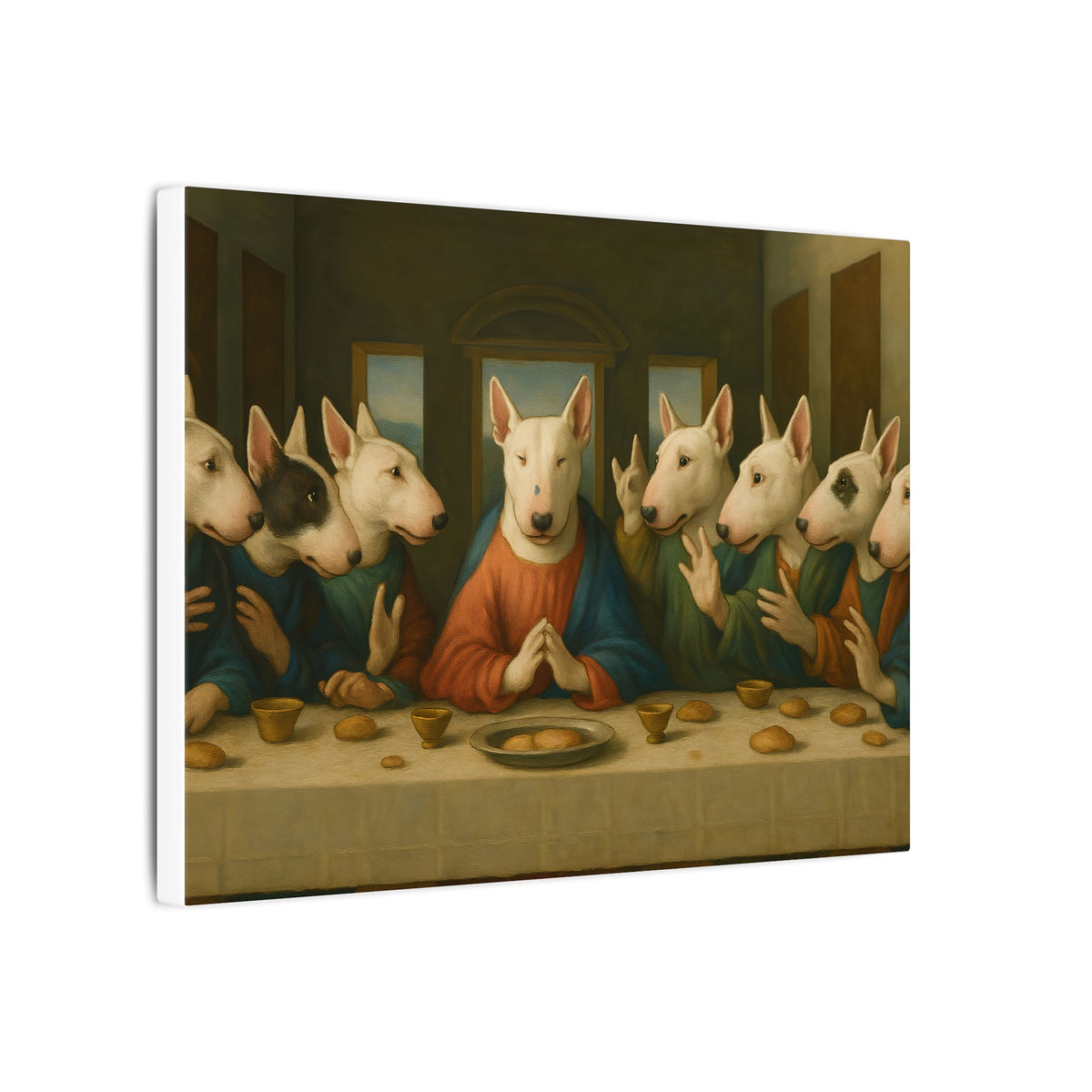 Bull Terrier The Last Supper — after Leonardo da Vinci, 1498 | Canvas