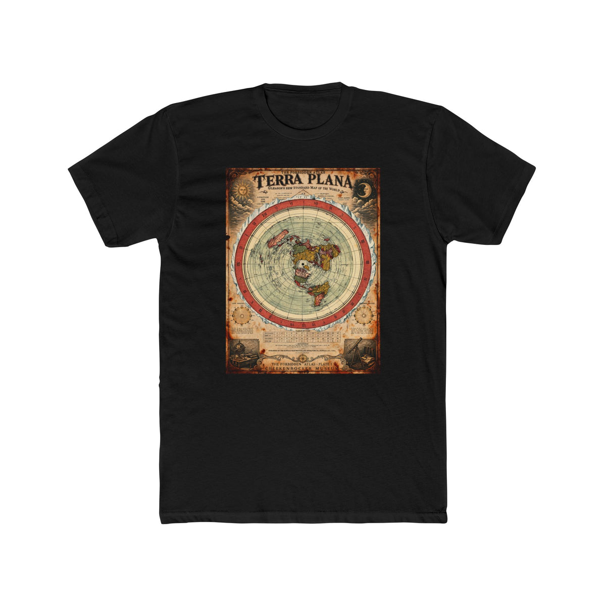 Terra Plana, The Forbidden Atlas Plate I | Unisex Cotton Crew Tee
