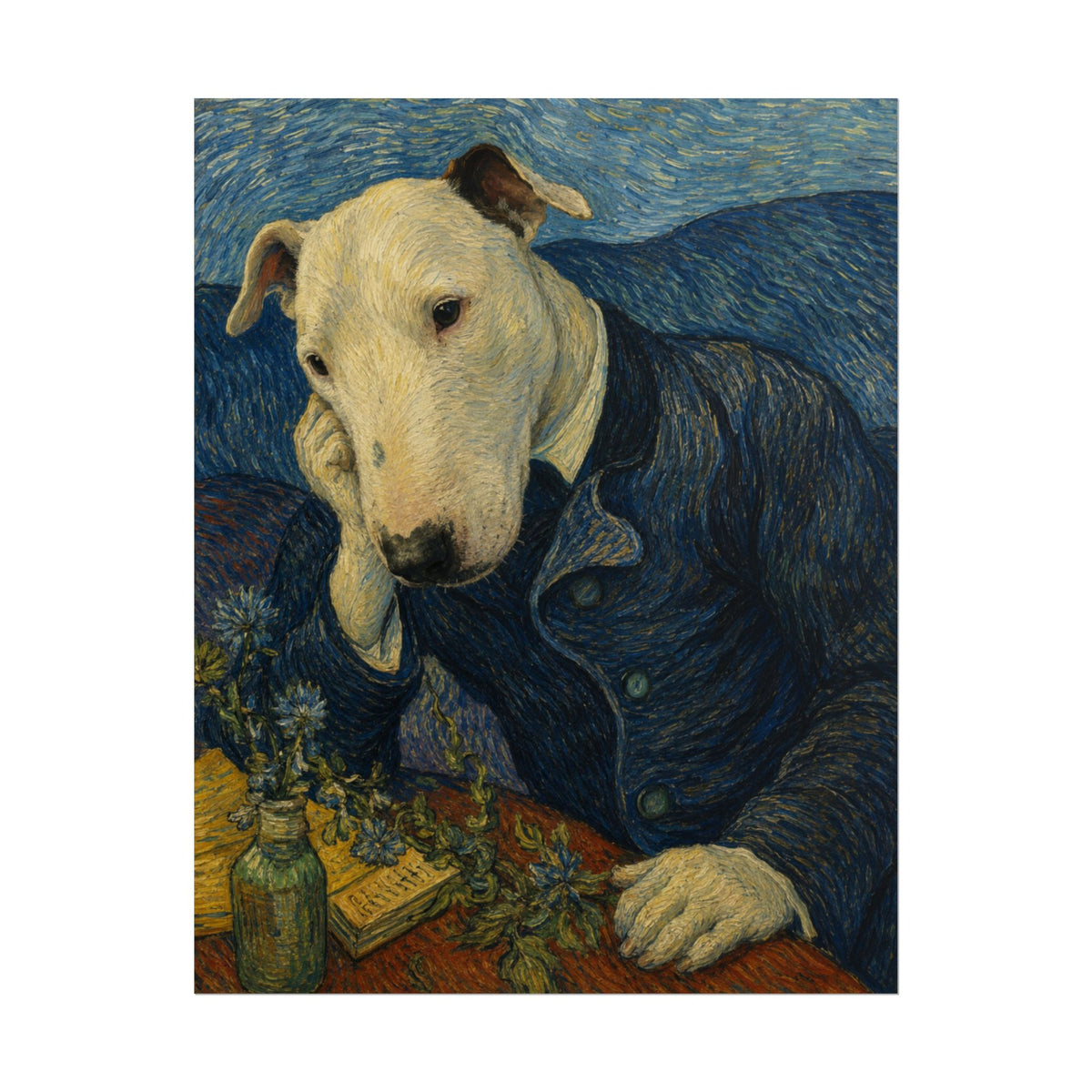 Bull Terrier Portrait Of Doctor Gachet — after Vincent van Gogh, 1890 | Print