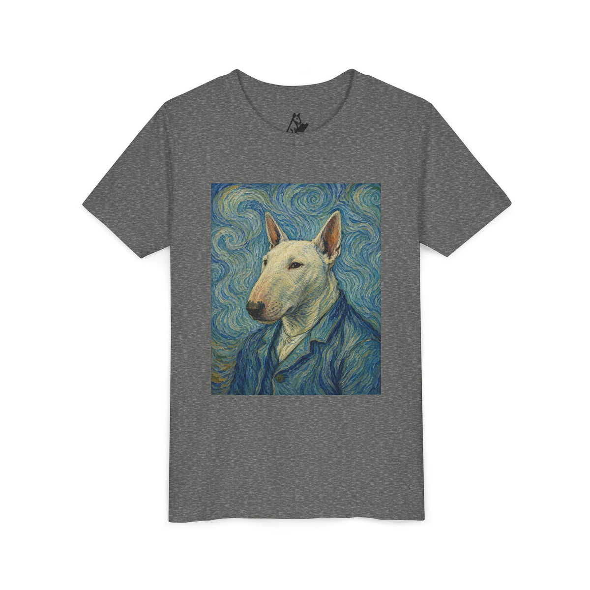 Bull Terrier Self-Portrait — after Vincent van Gogh, 1889 | Youth Tee