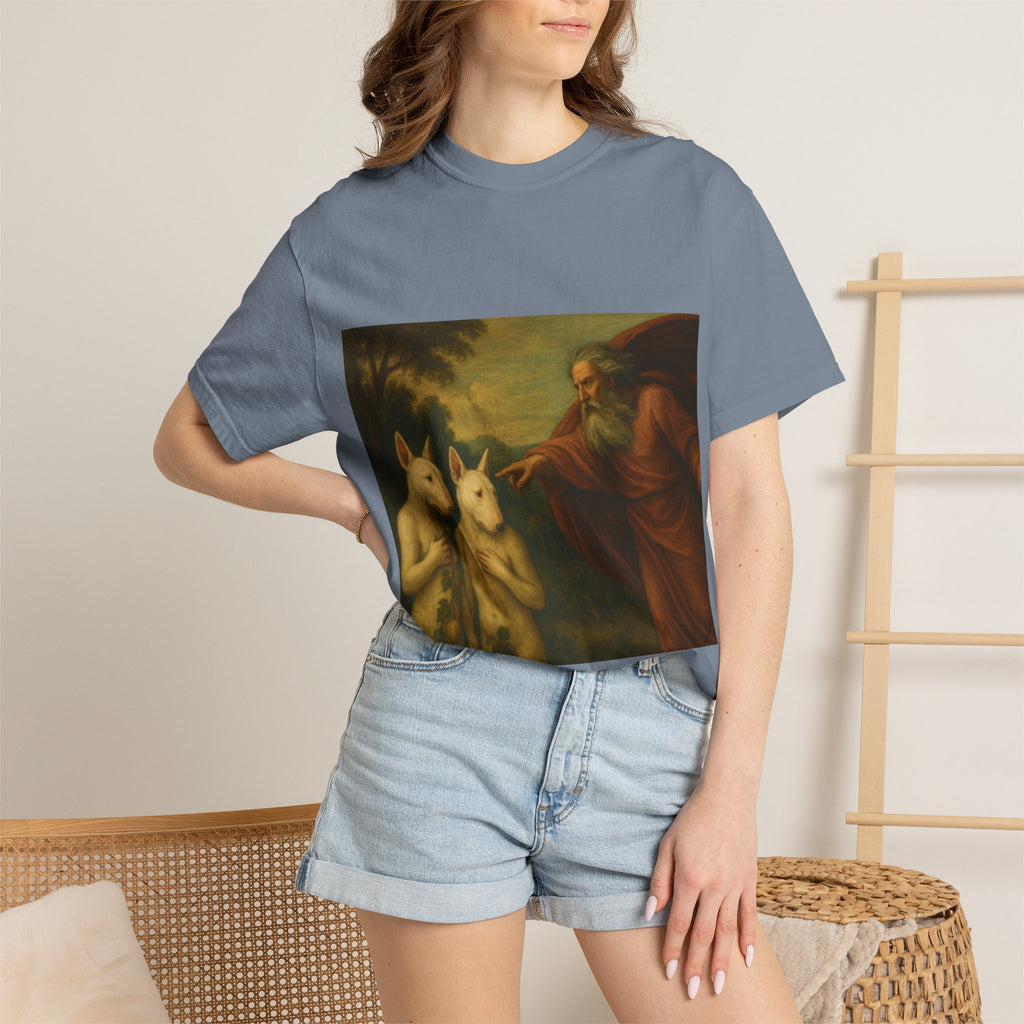 Bull Terrier The Rebuke of Adam and Eve — after Domenichino, 1626 | Garment-Dyed Tee