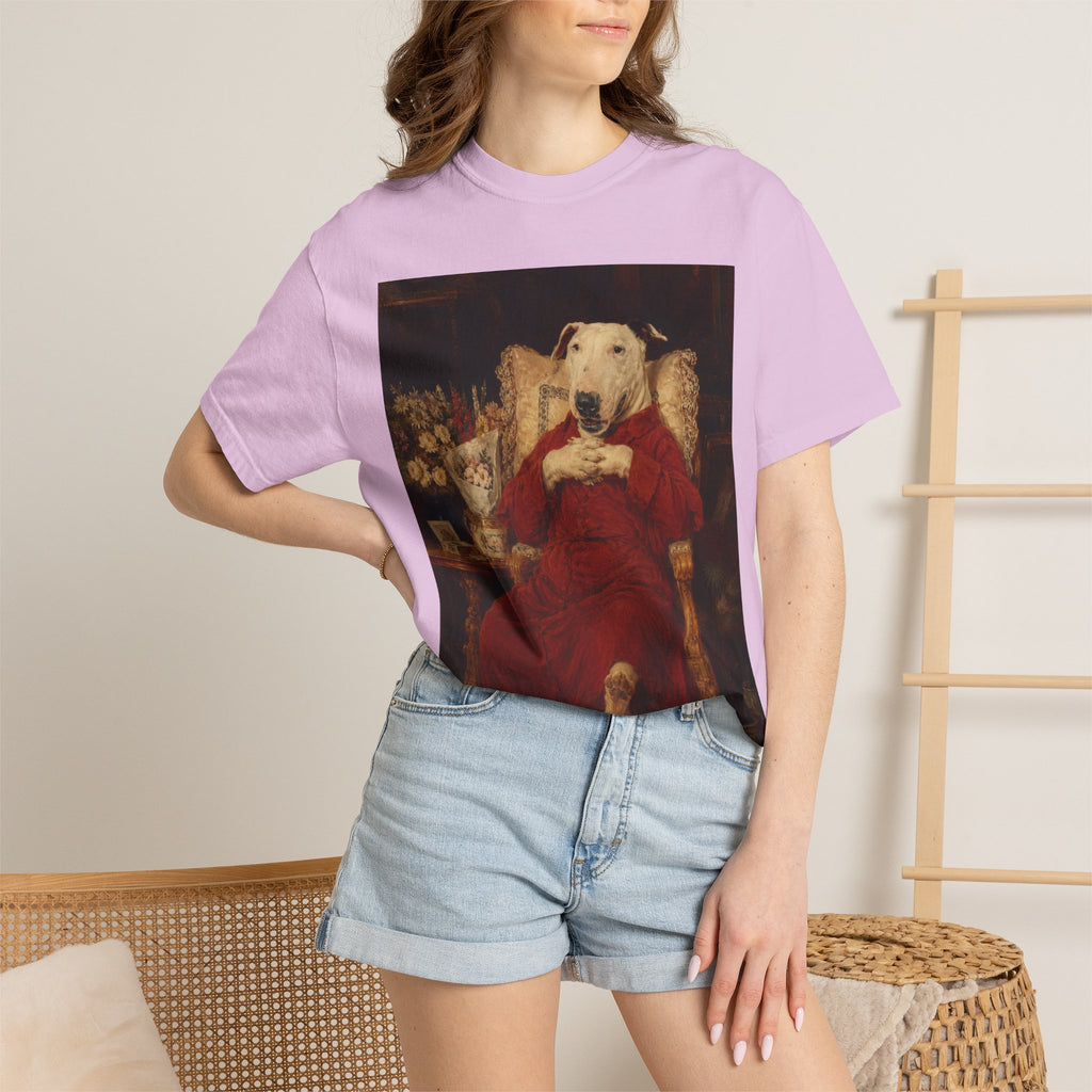 Bull Terrier A Happy Birthday — after Antonio Casanova y Estorach, c.1890 | Garment-Dyed Tee