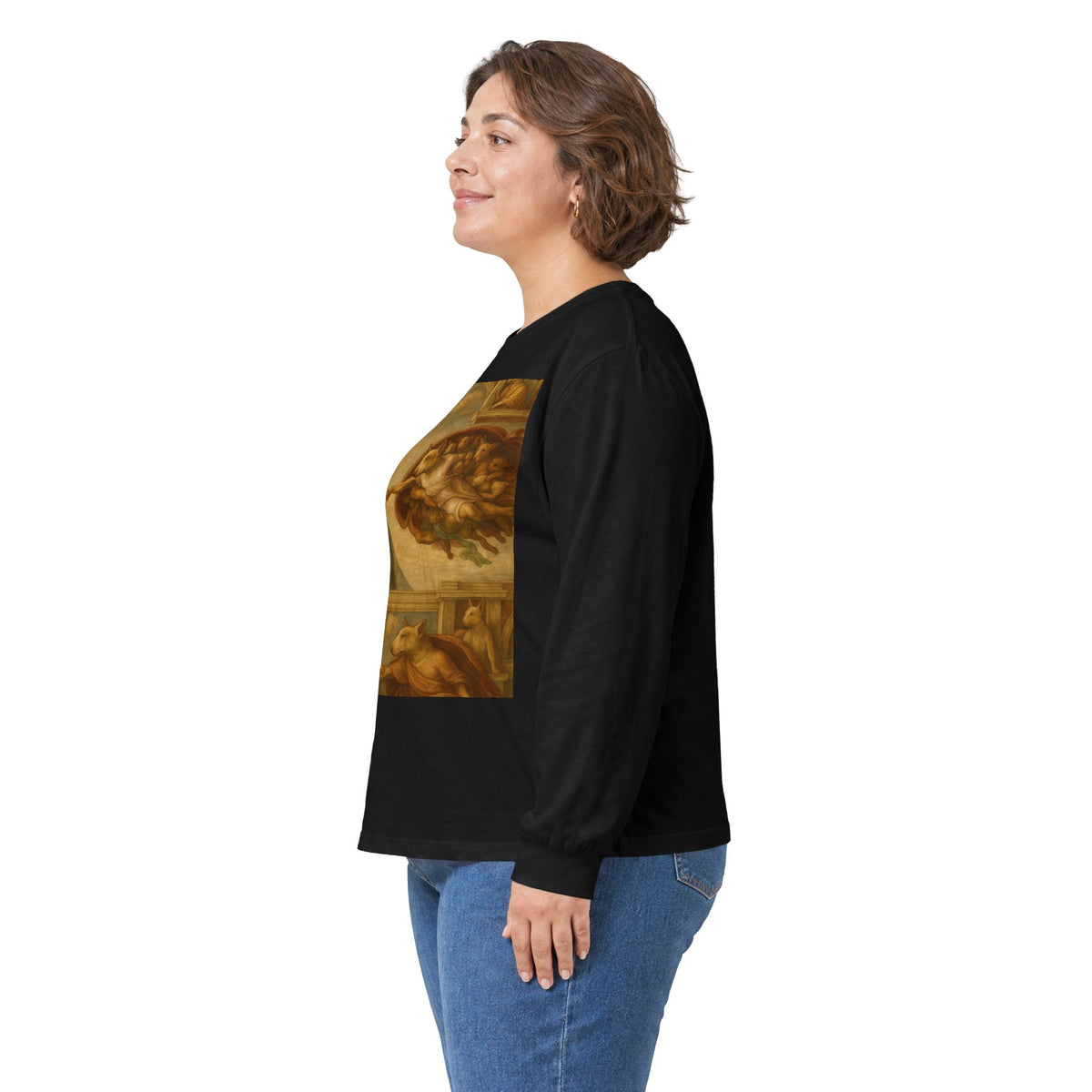 Bull Terrier The Creation Of Adam — after Michelangelo, 1512 | Long Sleeve
