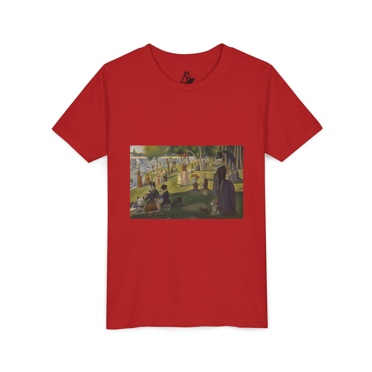 Bull Terrier A Sunday Afternoon on La Grande Jatte — after Georges Seurat, 1886 | Youth Tee