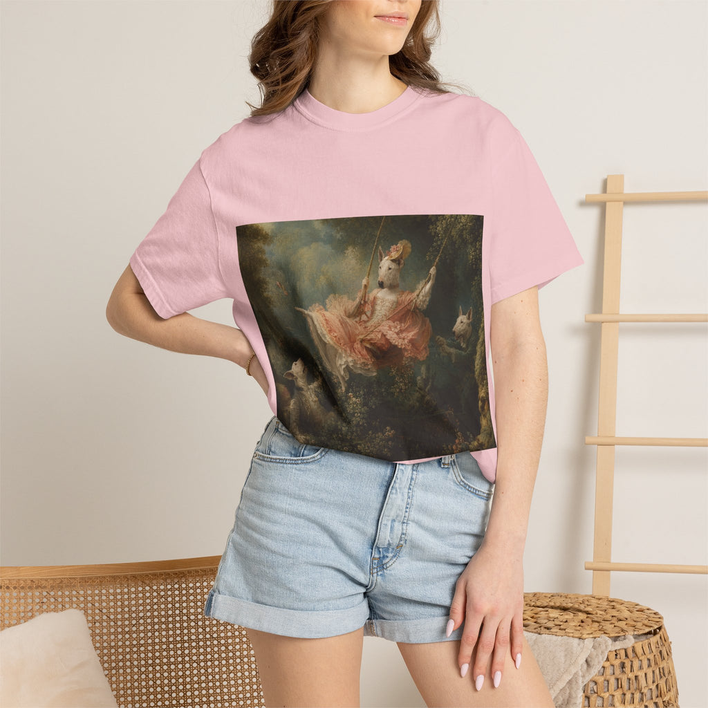 Bull Terrier The Swing — after Jean-Honore Fragonard, 1767 | Garment-Dyed Tee