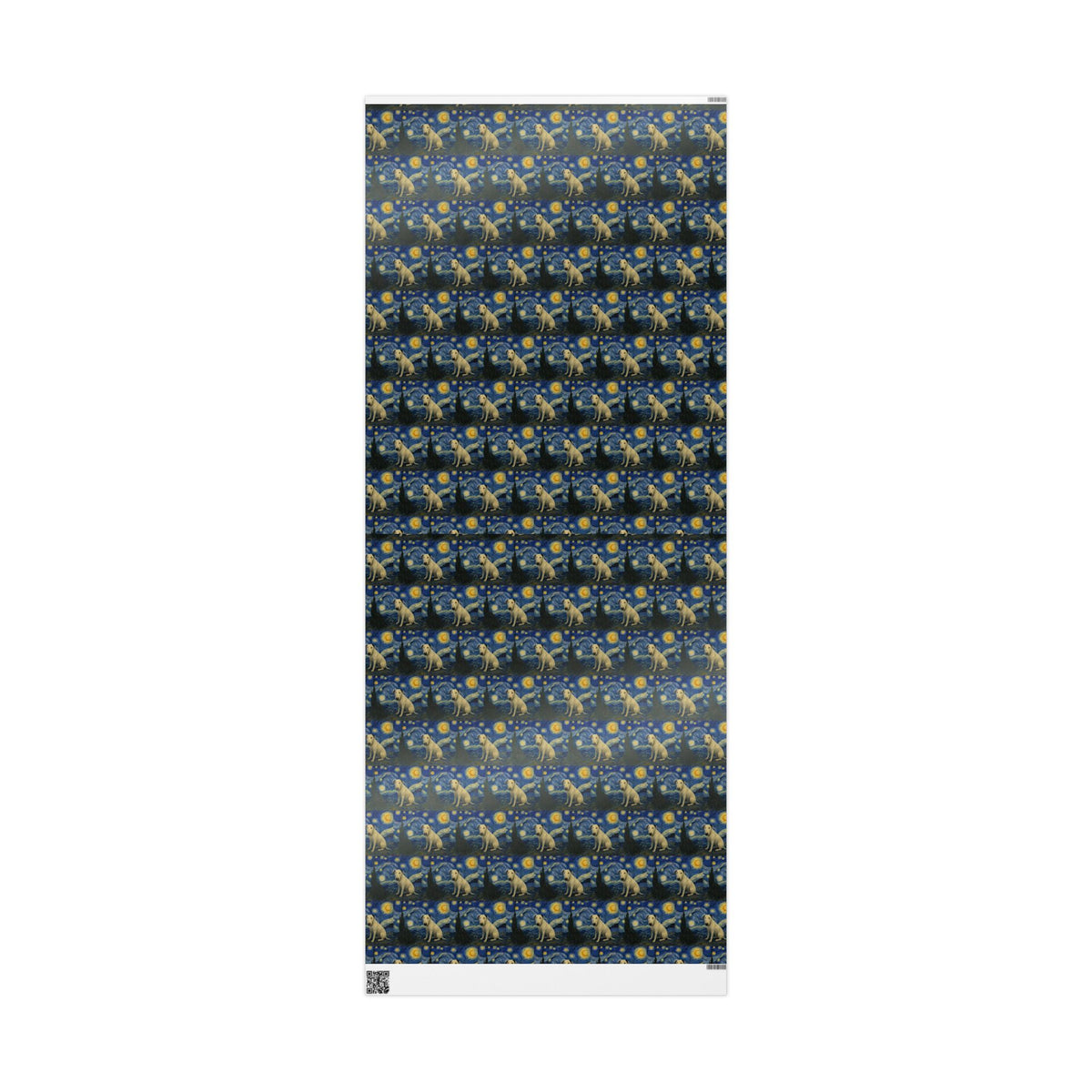 Bull Terrier The Starry Night — after Vincent van Gogh, 1889 | Wrapping Paper