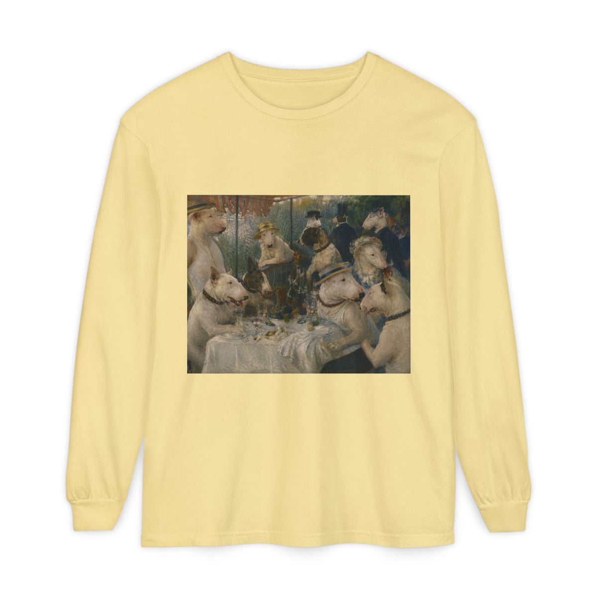 Bull Terrier Luncheon of the Boating Party — after Pierre-Auguste Renoir, 1881 | Long Sleeve