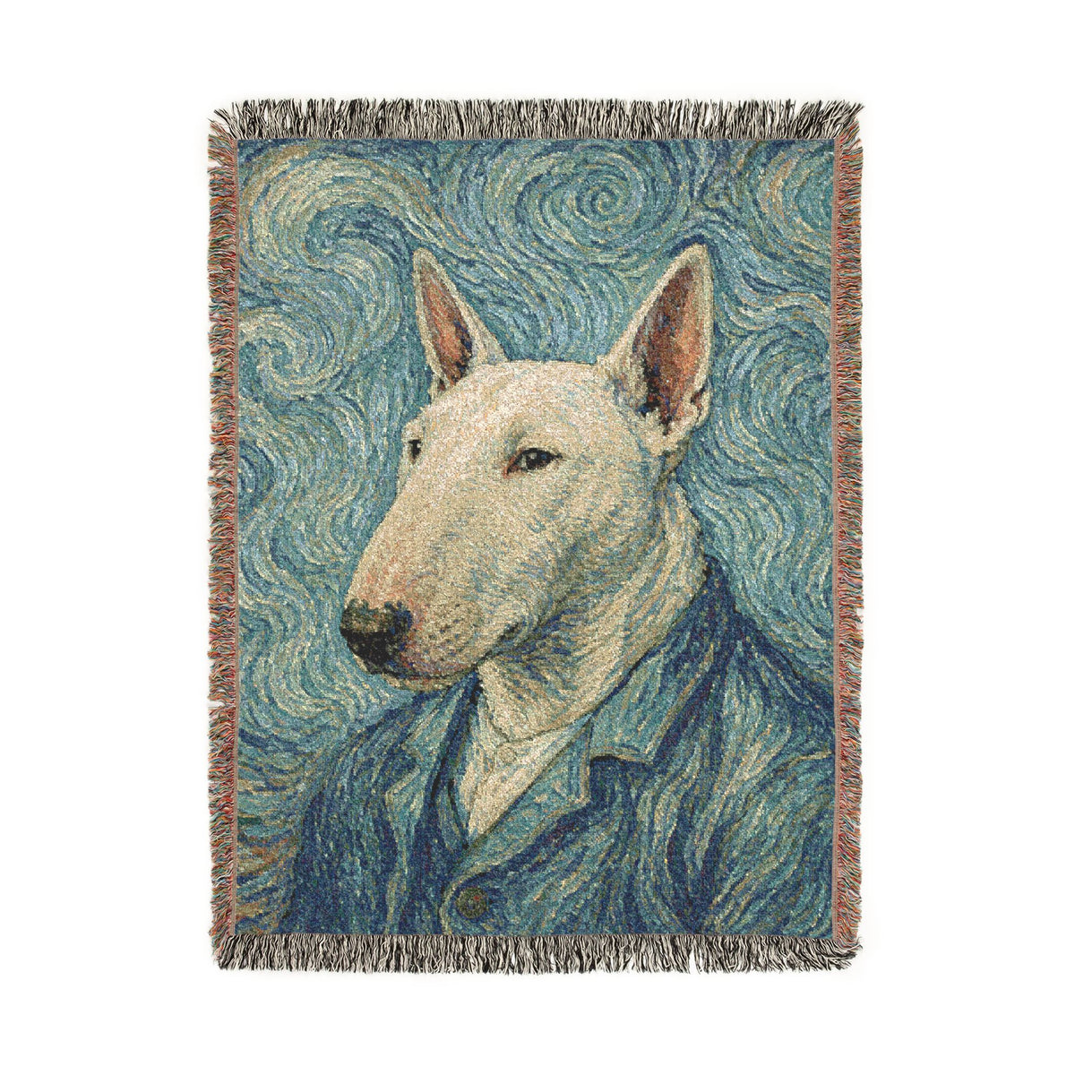 Bull Terrier Self-Portrait — after Vincent van Gogh, 1889 | Blanket