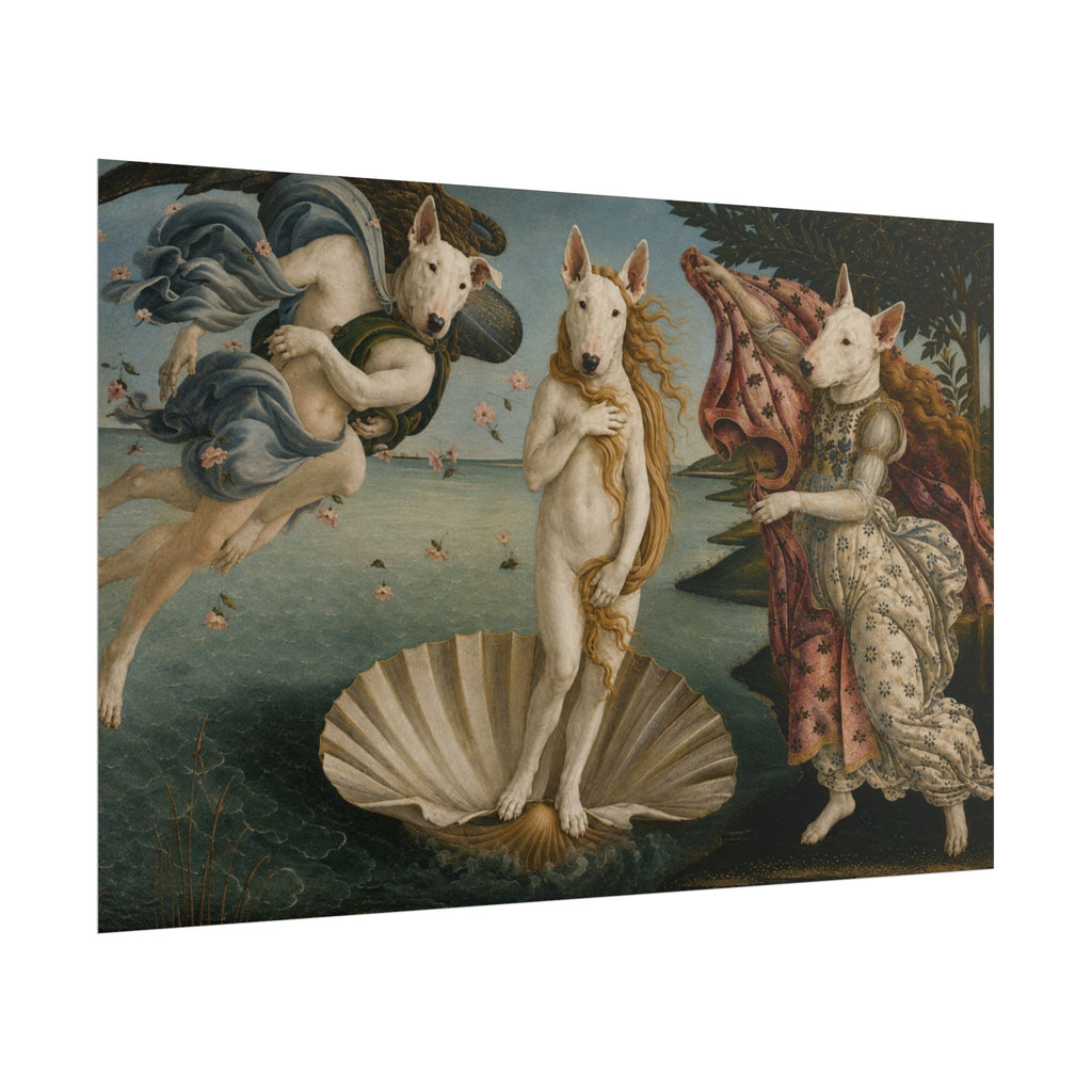 Bull Terrier The Birth of Venus — after Sandro Botticelli, c.1485 | Print