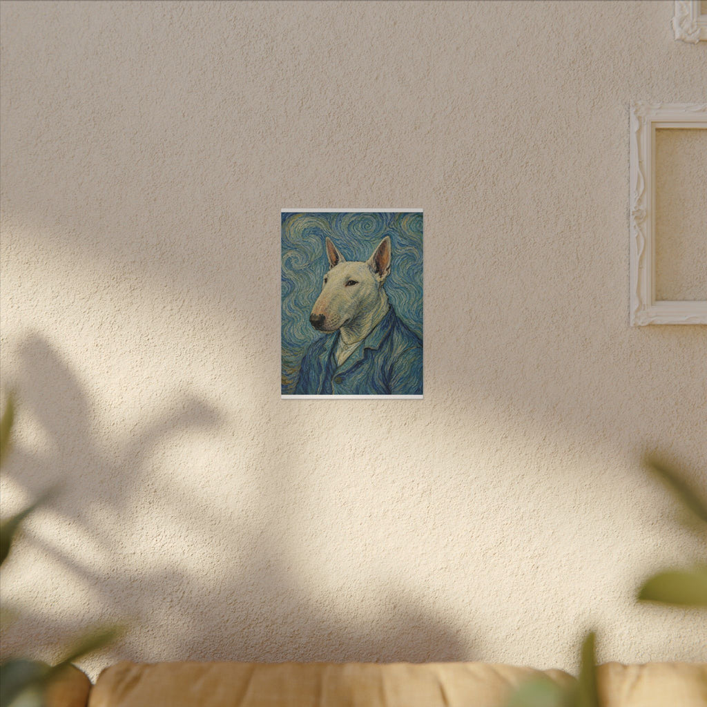 Bull Terrier Self-Portrait — after Vincent van Gogh, 1889 | Canvas
