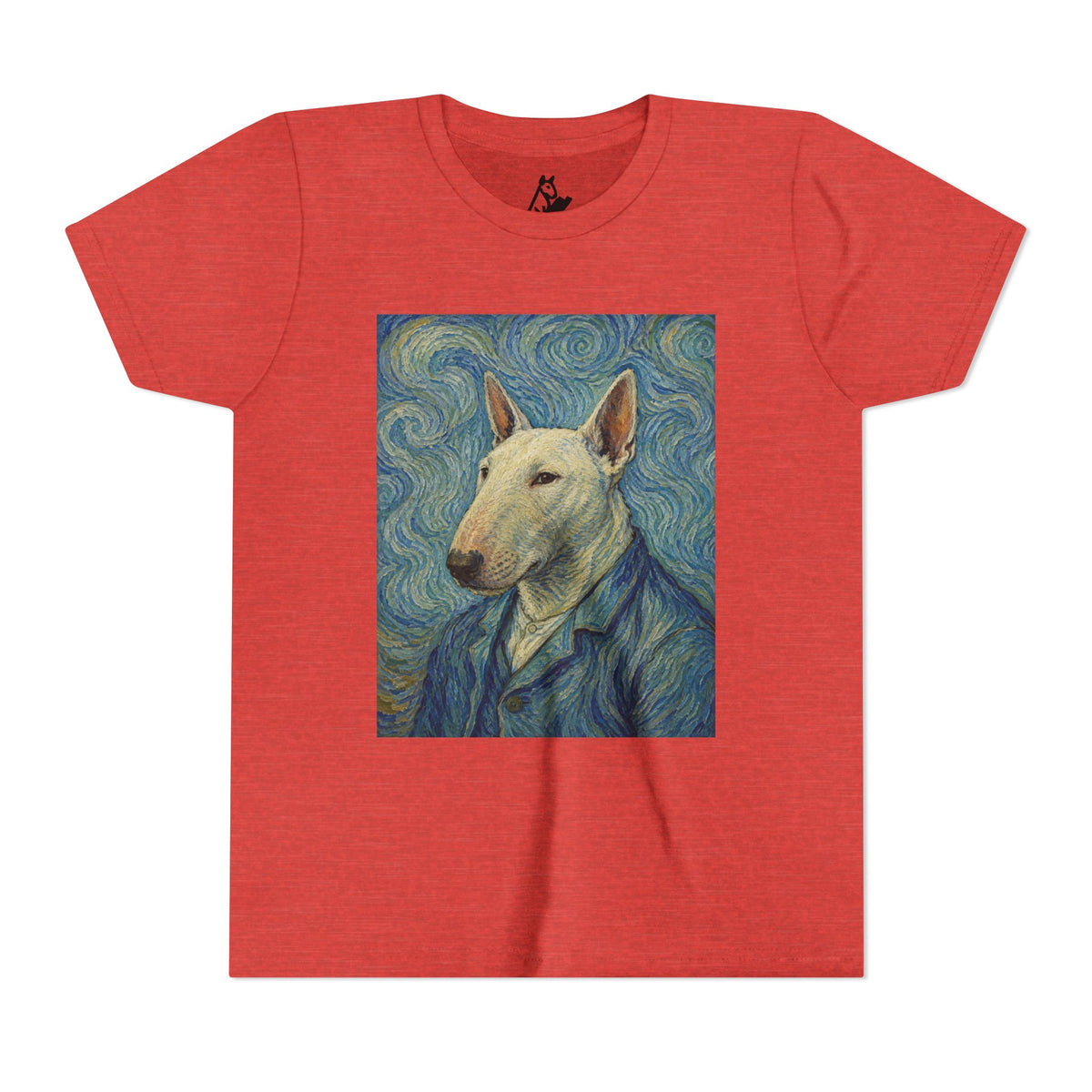 Bull Terrier Self-Portrait — after Vincent van Gogh, 1889 | Youth Tee