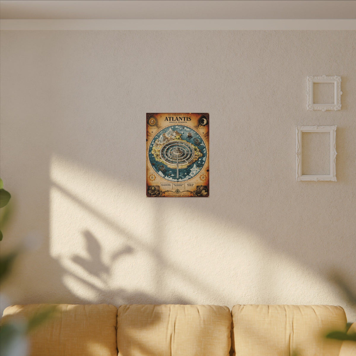 Atlantis, The Forbidden Atlas Plate III | Canvas