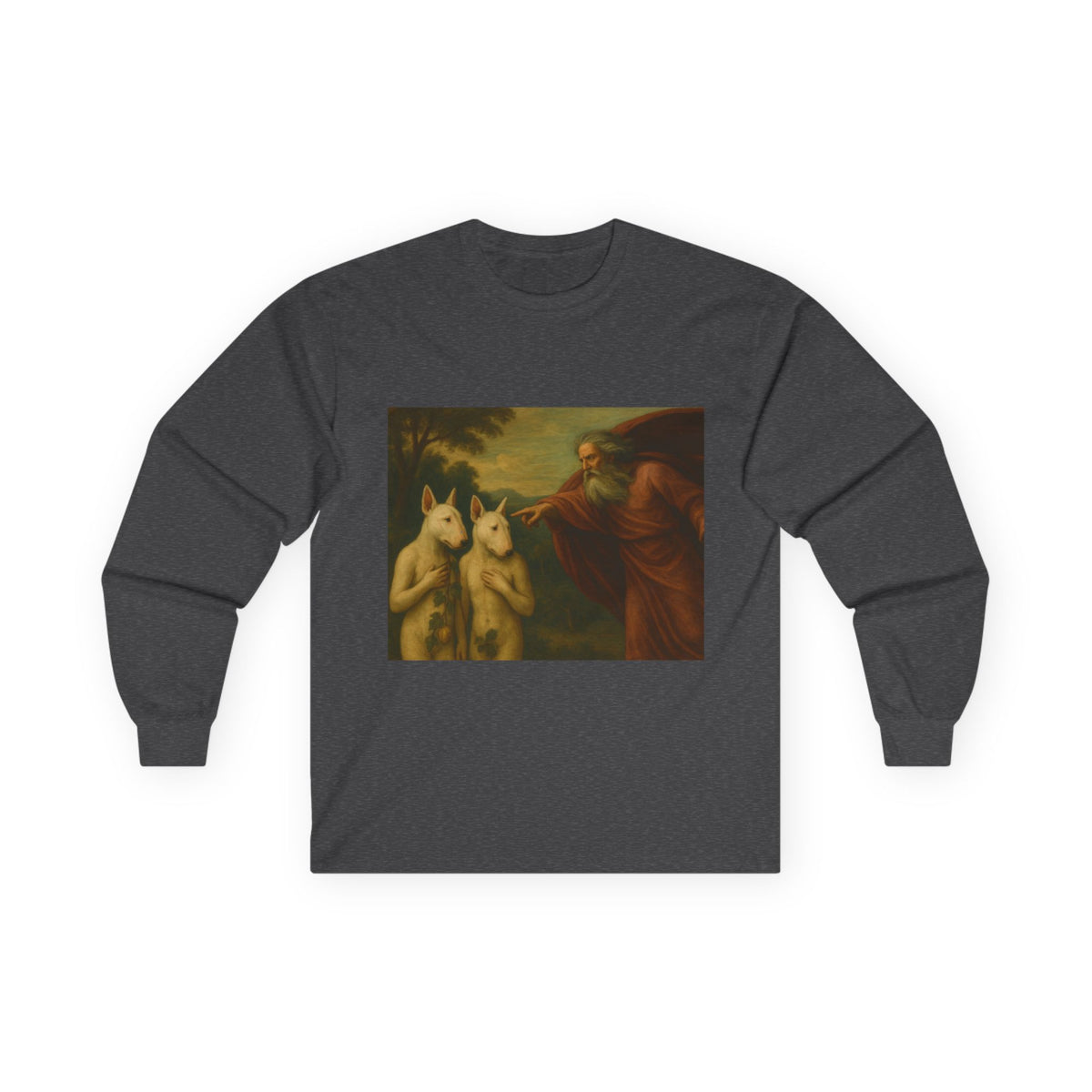 Bull Terrier The Rebuke Of Adam And Eve — after Domenichino, 1626 | Long Sleeve