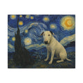 Bull Terrier The Starry Night — after Vincent van Gogh, 1889 | Canvas