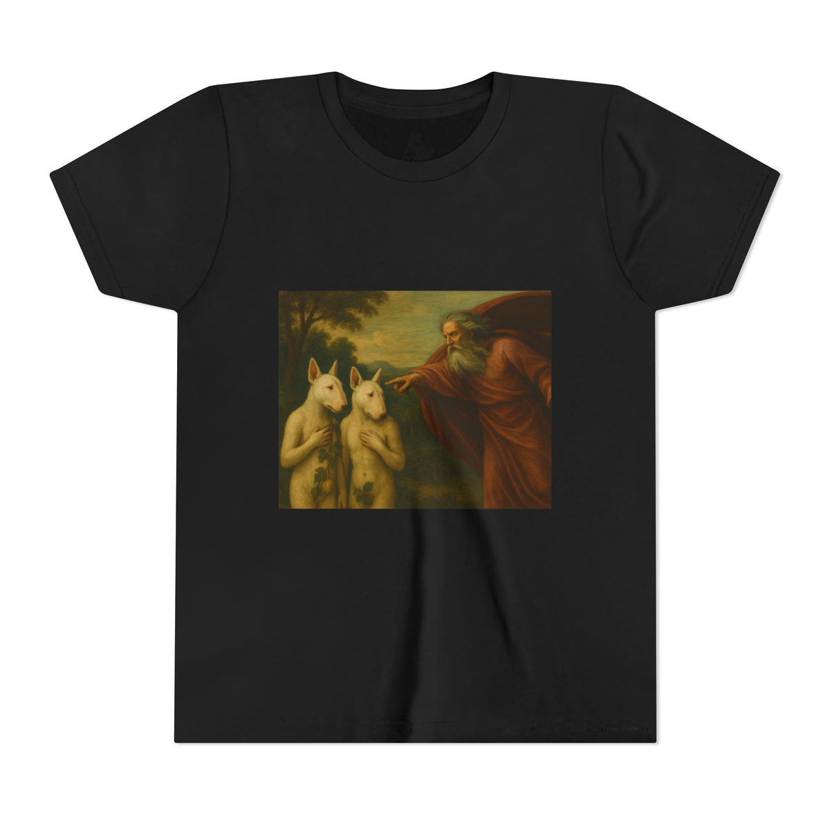Bull Terrier The Rebuke of Adam and Eve — after Domenichino, 1626 | Youth Tee