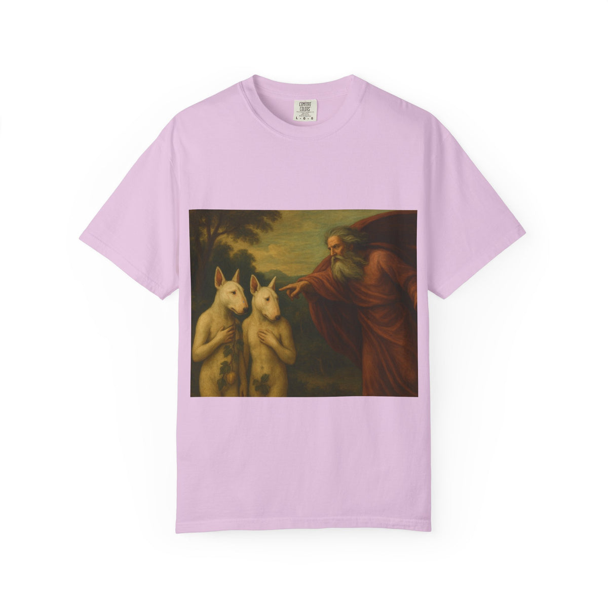 Bull Terrier The Rebuke of Adam and Eve — after Domenichino, 1626 | Garment-Dyed Tee