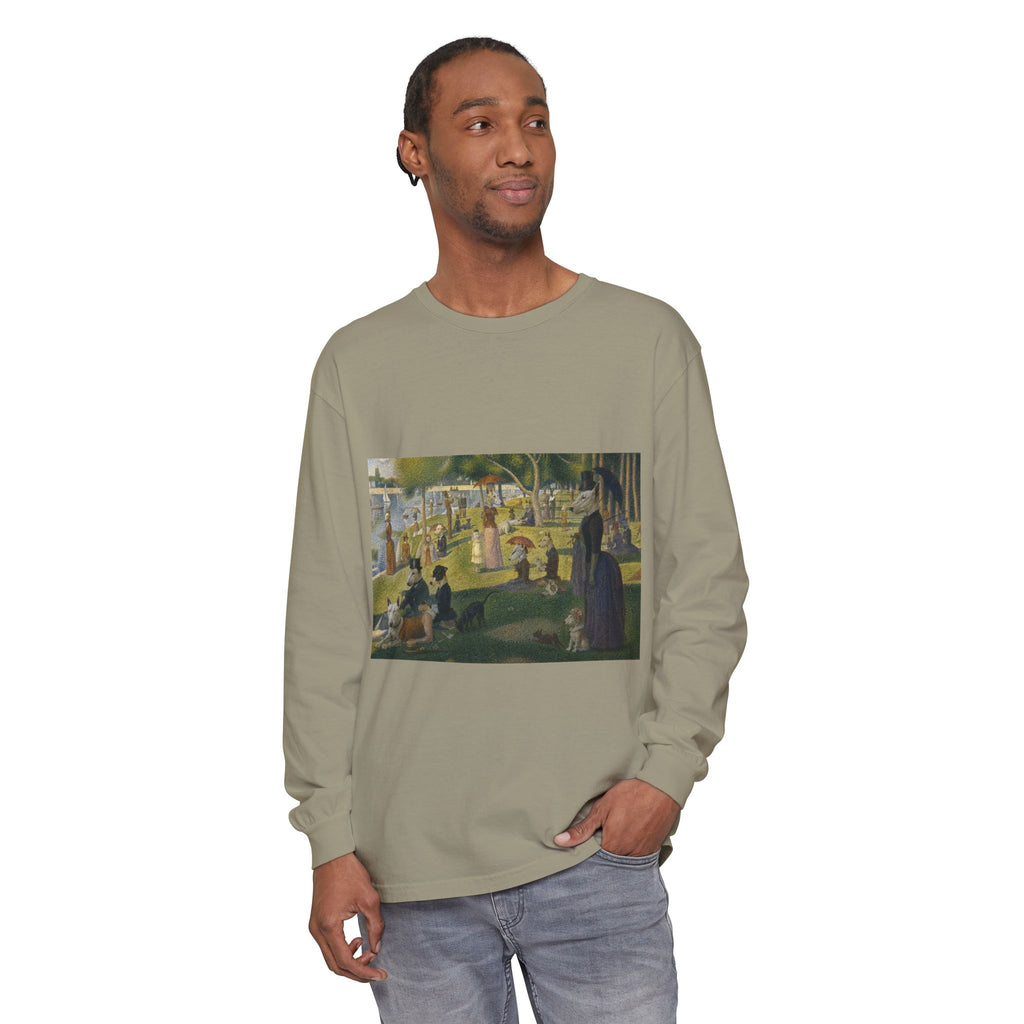 Bull Terrier A Sunday Afternoon on La Grande Jatte — after Georges Seurat, 1886 | Long Sleeve