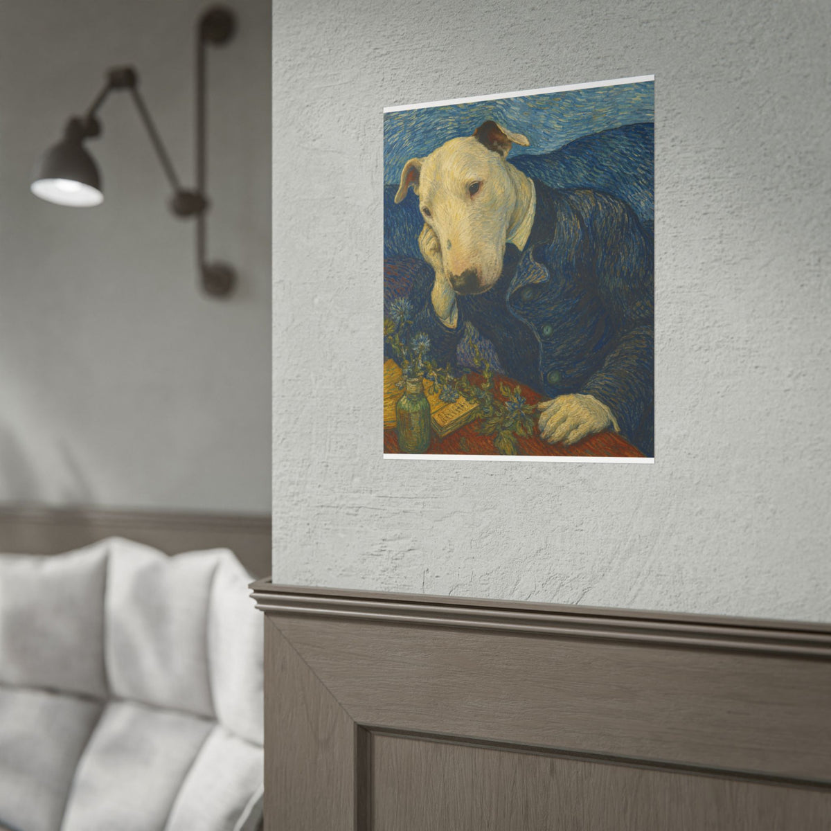 Bull Terrier Portrait Of Doctor Gachet — after Vincent van Gogh, 1890 | Print