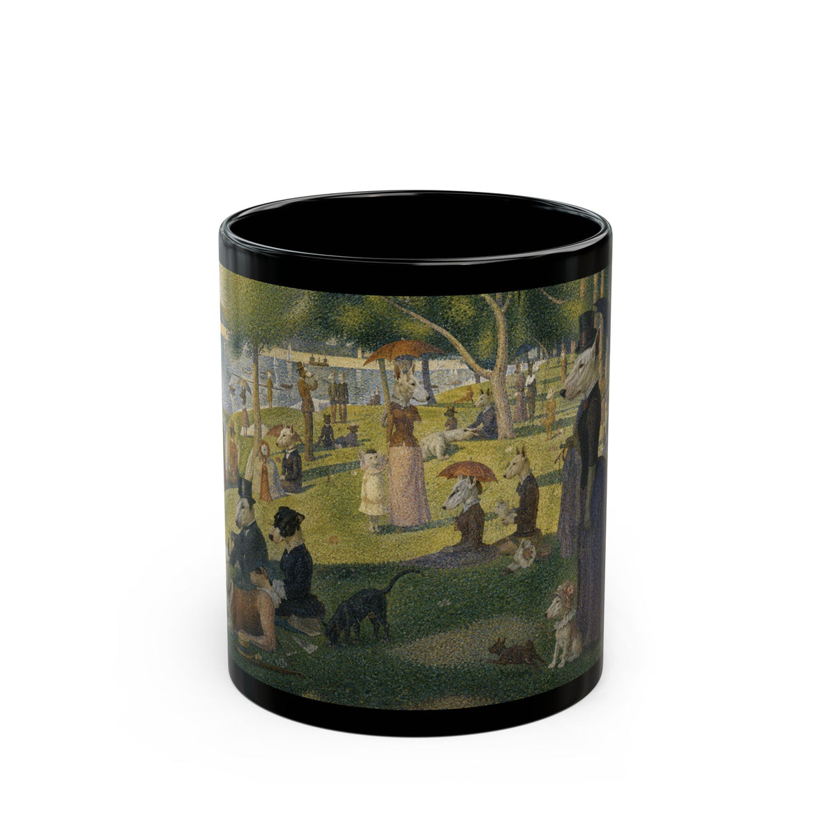 Bull Terrier A Sunday Afternoon on La Grande Jatte — after Georges Seurat, 1886 | Mug