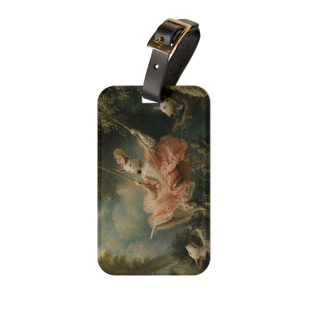 Bull Terrier The Swing — after Jean-Honore Fragonard, 1767 | Luggage Tag