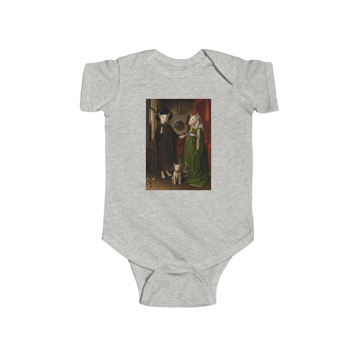 Bull Terrier The Arnolfini Portrait — after Jan van Eyck, 1434 | Bodysuit