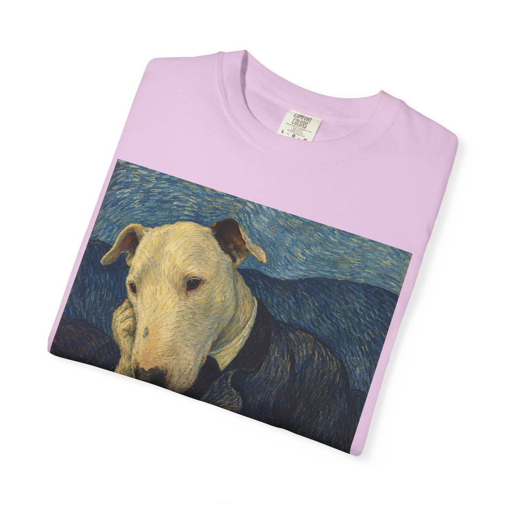 Bull Terrier Portrait of Doctor Gachet — after Vincent van Gogh, 1890 | Garment-Dyed Tee
