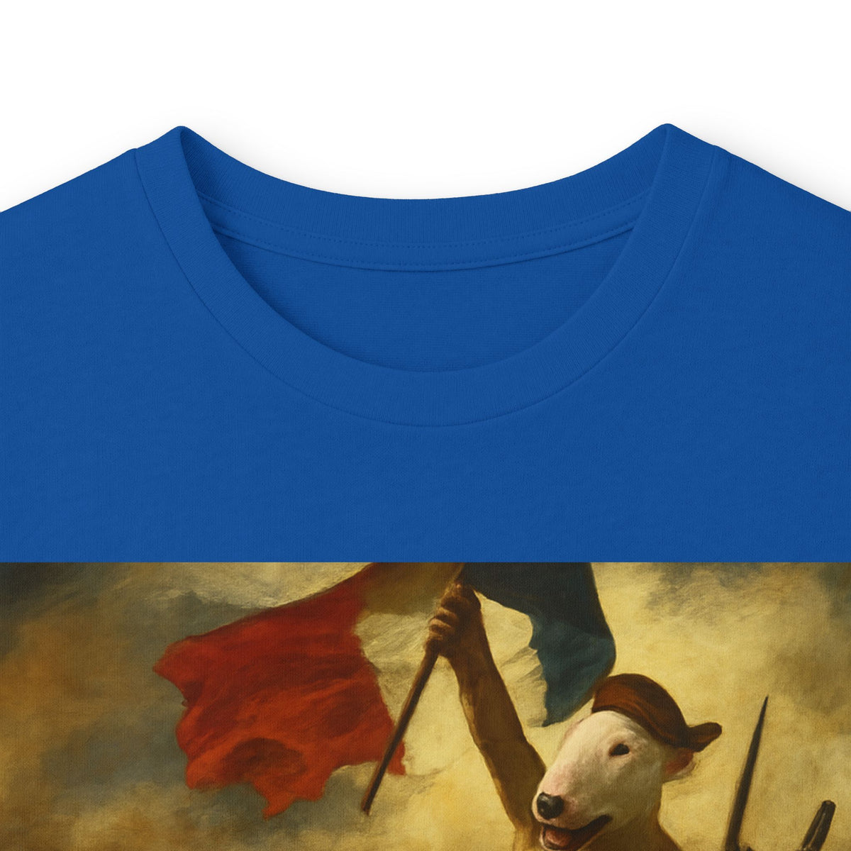 Bull Terrier Liberty Leading The People — after Eugene Delacroix, 1830 | Long Sleeve