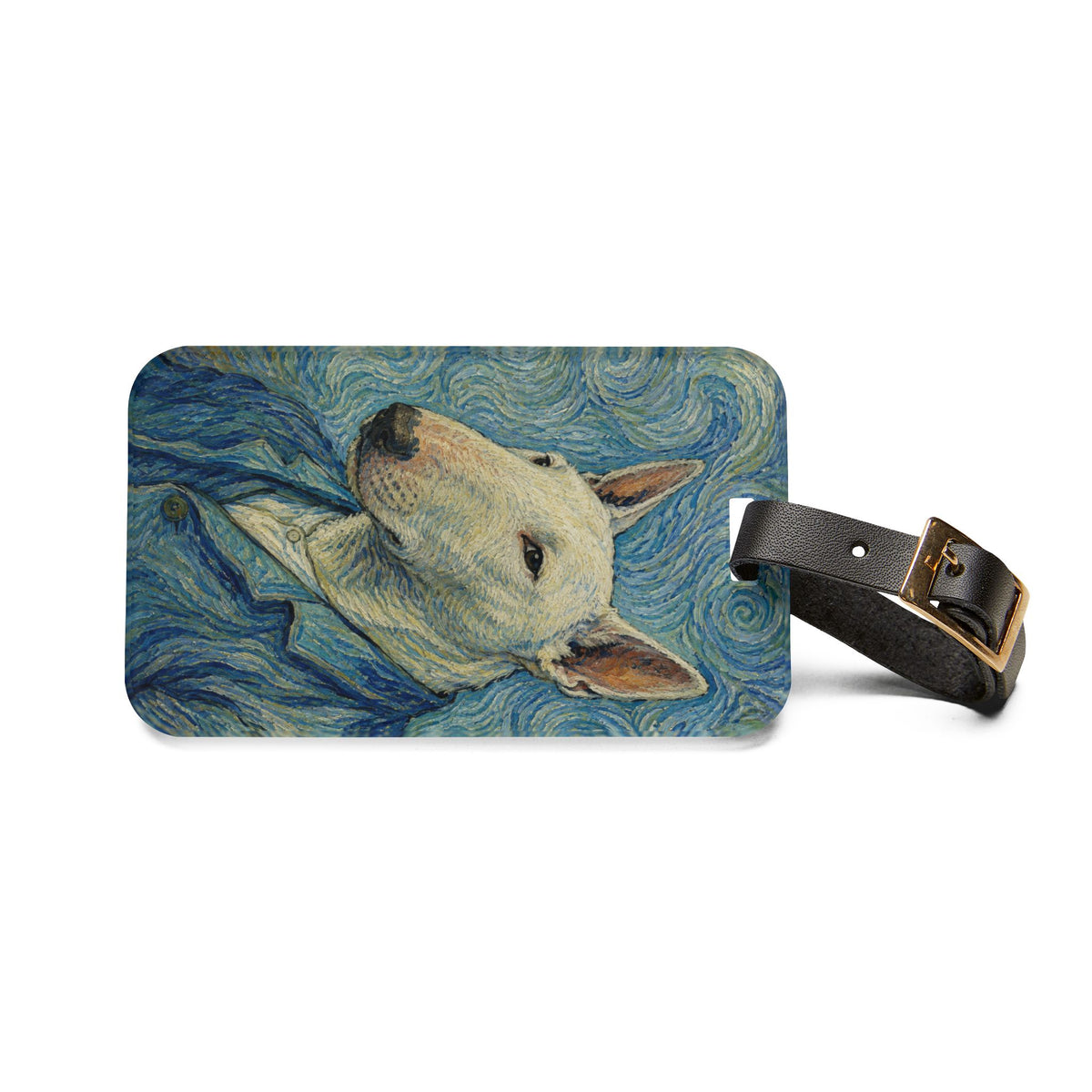 Bull Terrier Self-Portrait — after Vincent van Gogh, 1889 | Luggage Tag