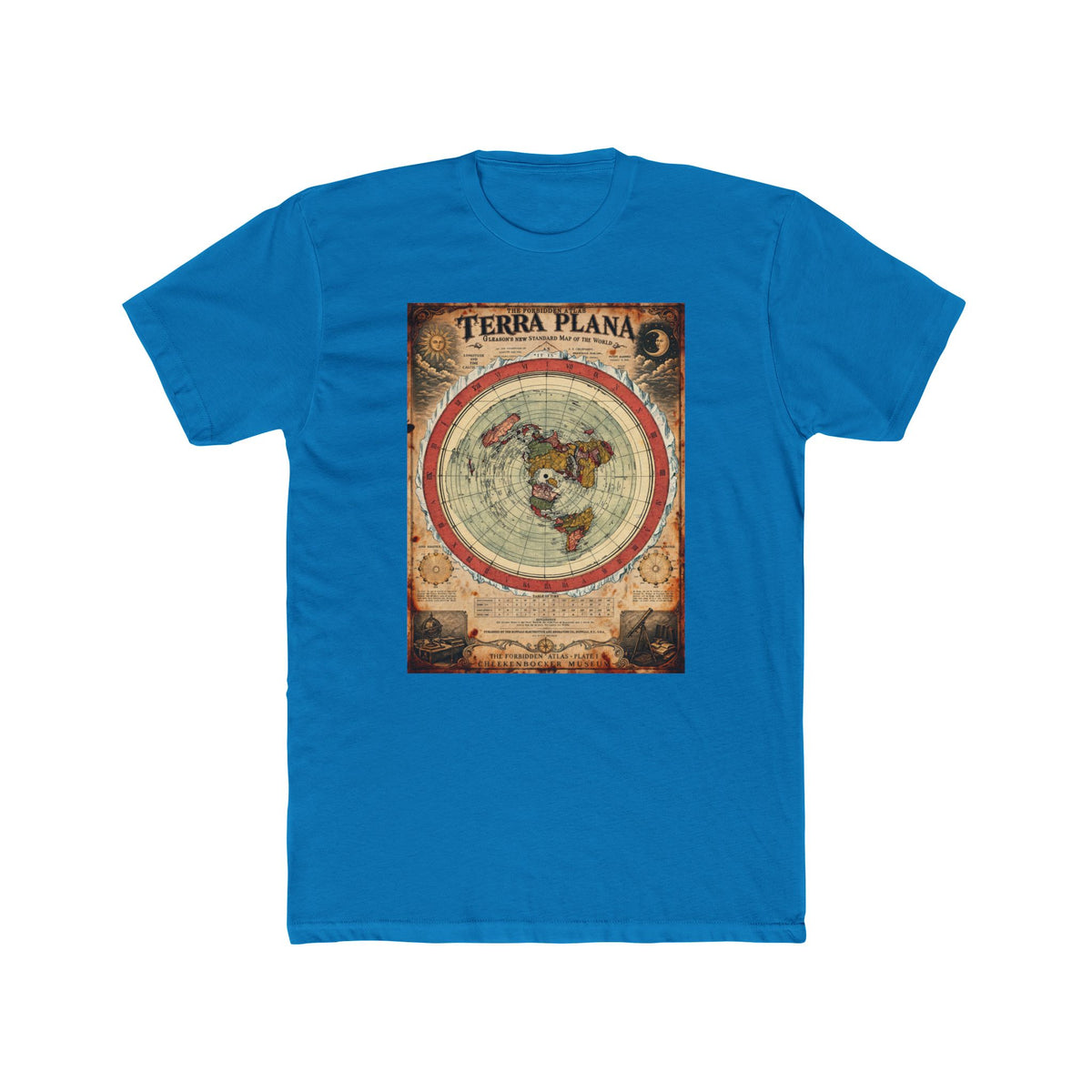 Terra Plana, The Forbidden Atlas Plate I | Unisex Cotton Crew Tee